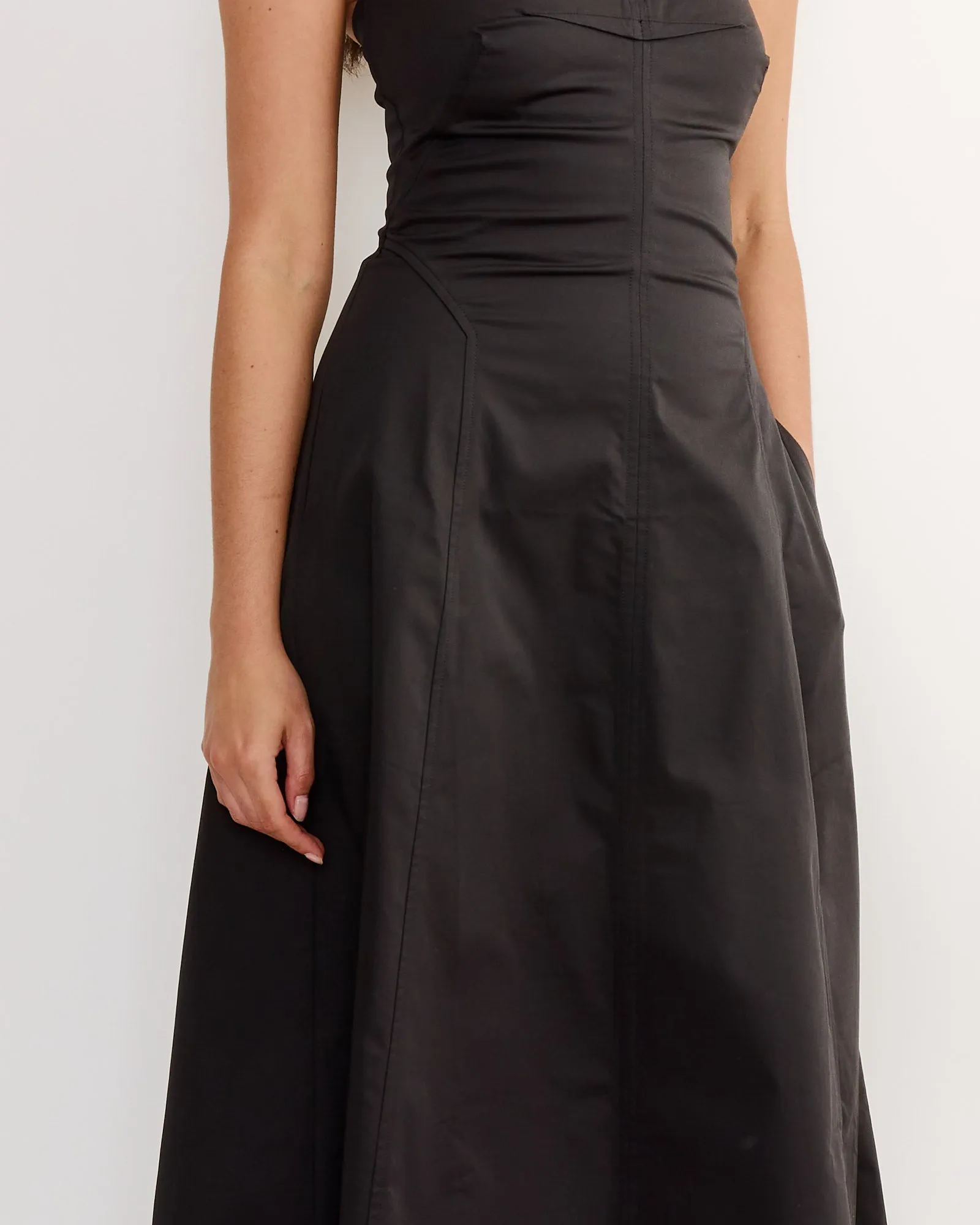 Sculpted Strapless Dress in Black sold by Mohawk General Store product image thumbnail 2