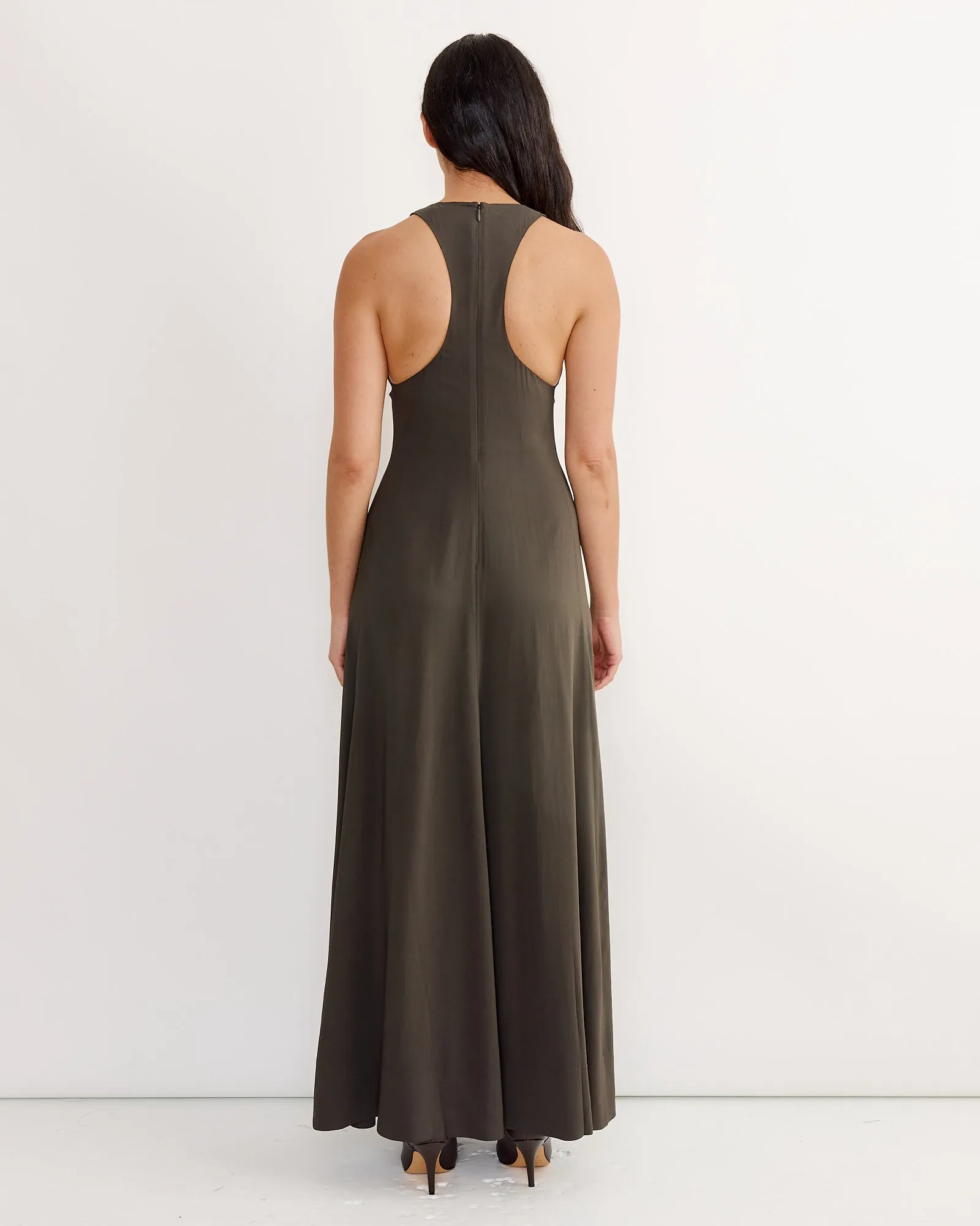 Cut Away Maxi Dress in Black Olive sold by Mohawk General Store product image thumbnail 2