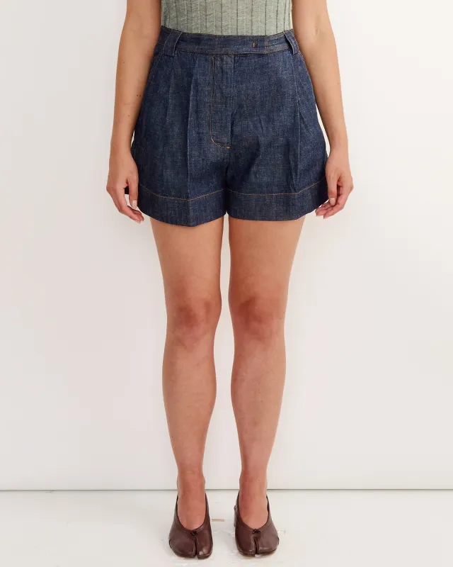 Leo Short in Indigo sold by Mohawk General Store
