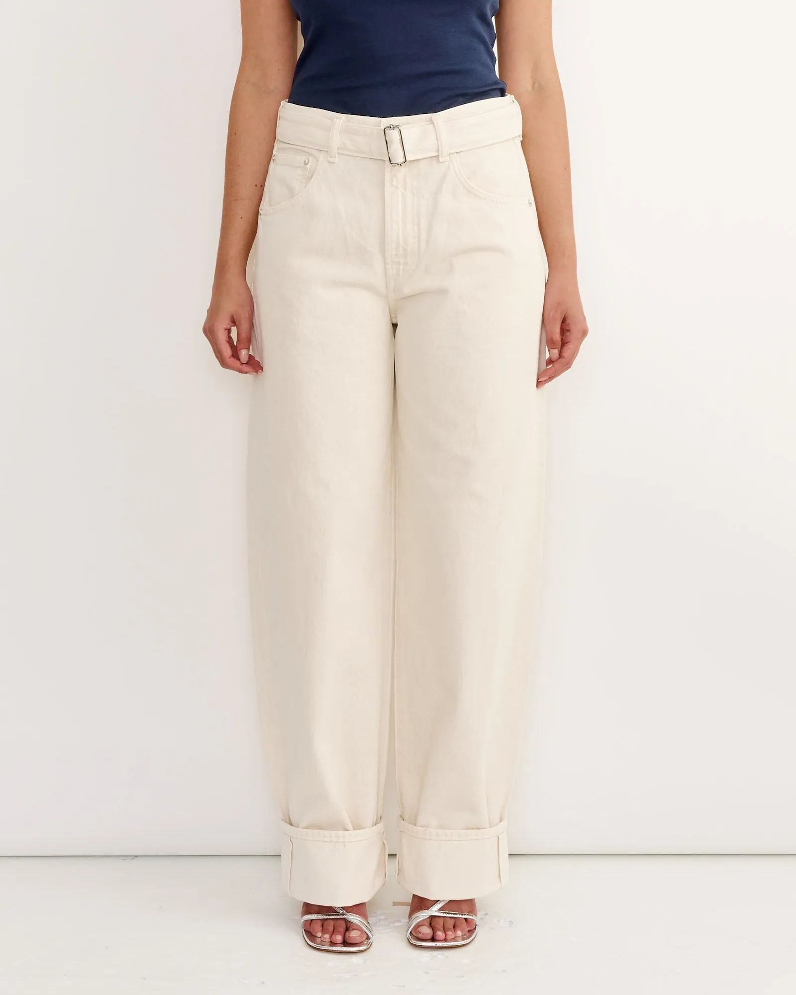 Cuffed Taper Jean in Brown Rice sold by Mohawk General Store