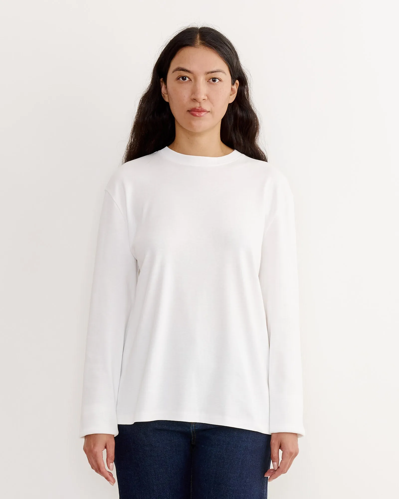 Maggie Long Sleeve Top in White sold by Mohawk General Store