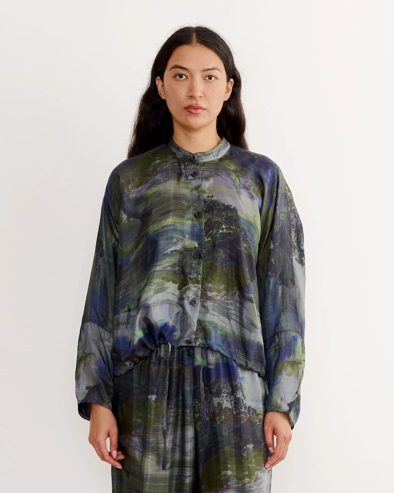 Flat Shirt in Fishes Light sold by Mohawk General Store