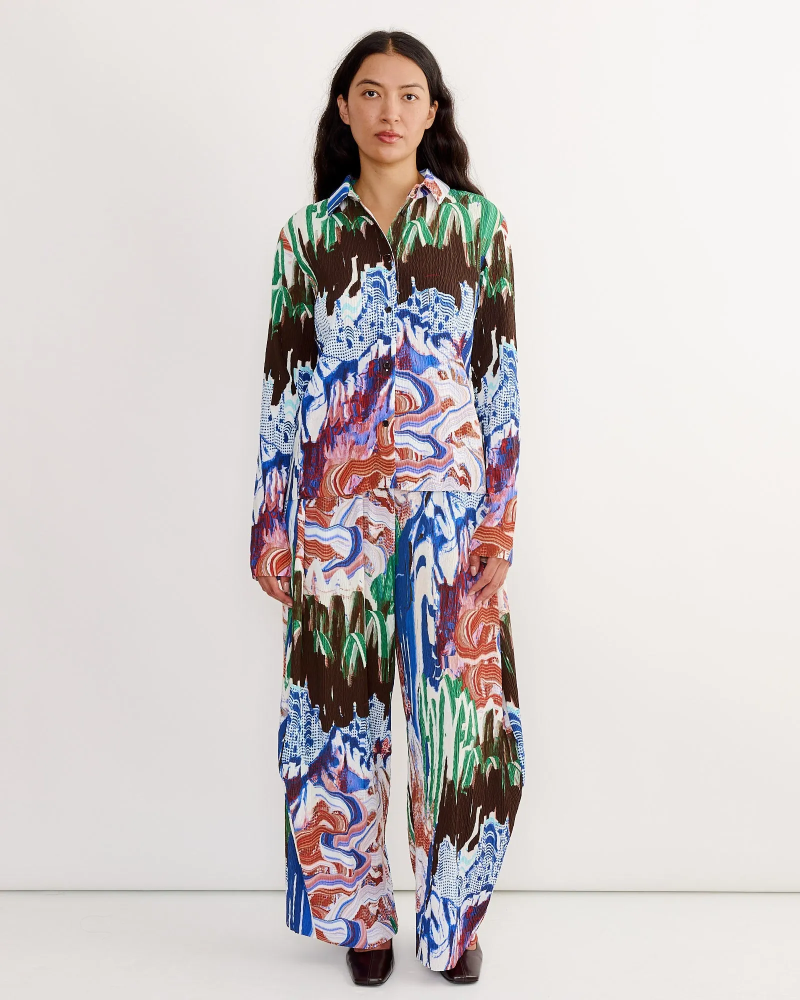 Slope Blouse in Graphic Slopes Light sold by Mohawk General Store product image thumbnail 2