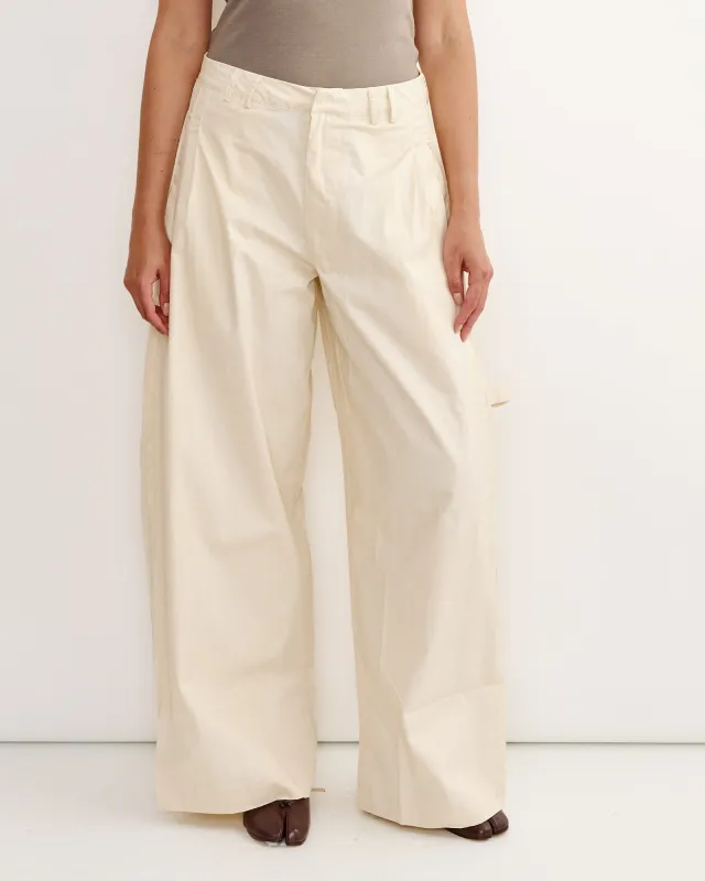 Tab Pant in Off White sold by Mohawk General Store