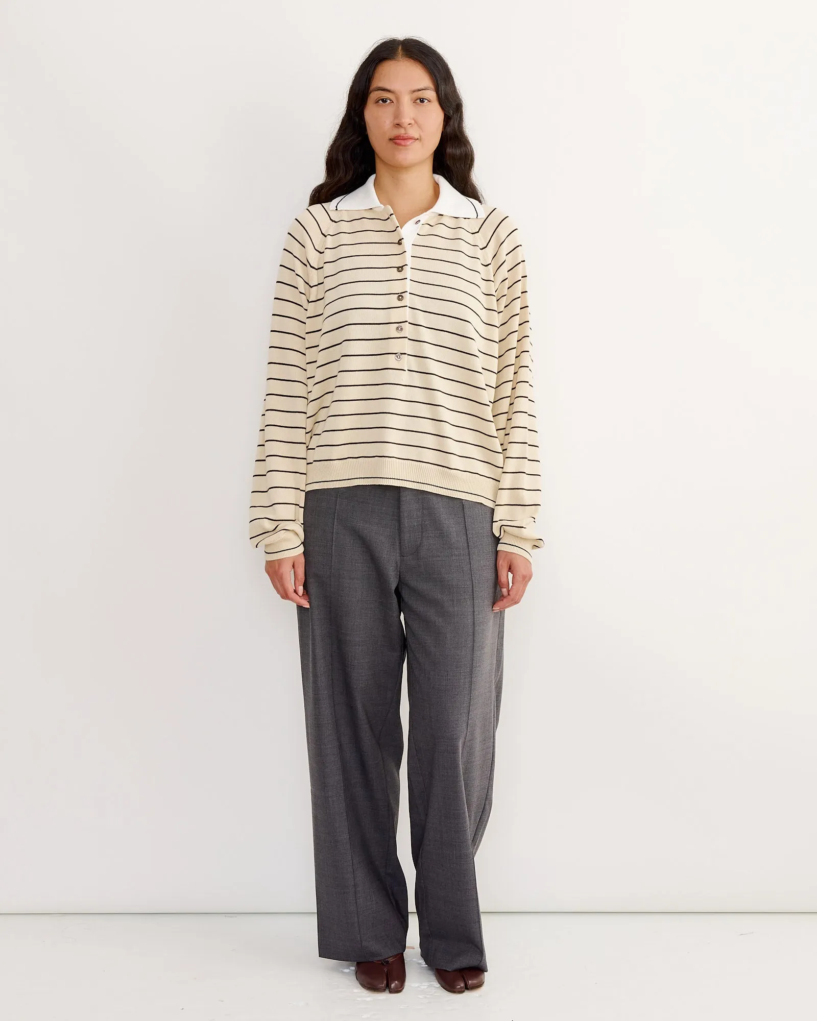 Organic Cotton Polo in Striped sold by Mohawk General Store product image thumbnail 2