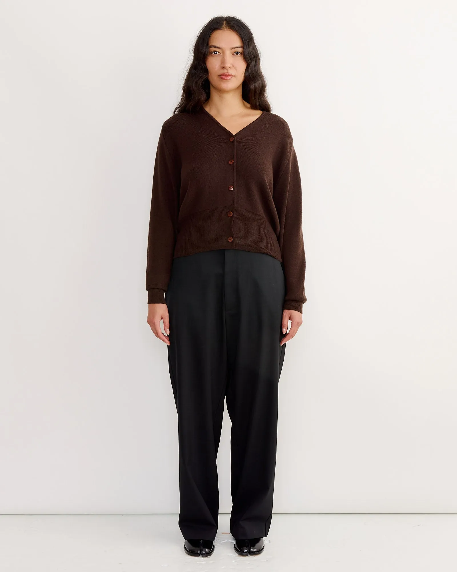 Merino & Cashmere Cardigan in Brown sold by Mohawk General Store product image thumbnail 2