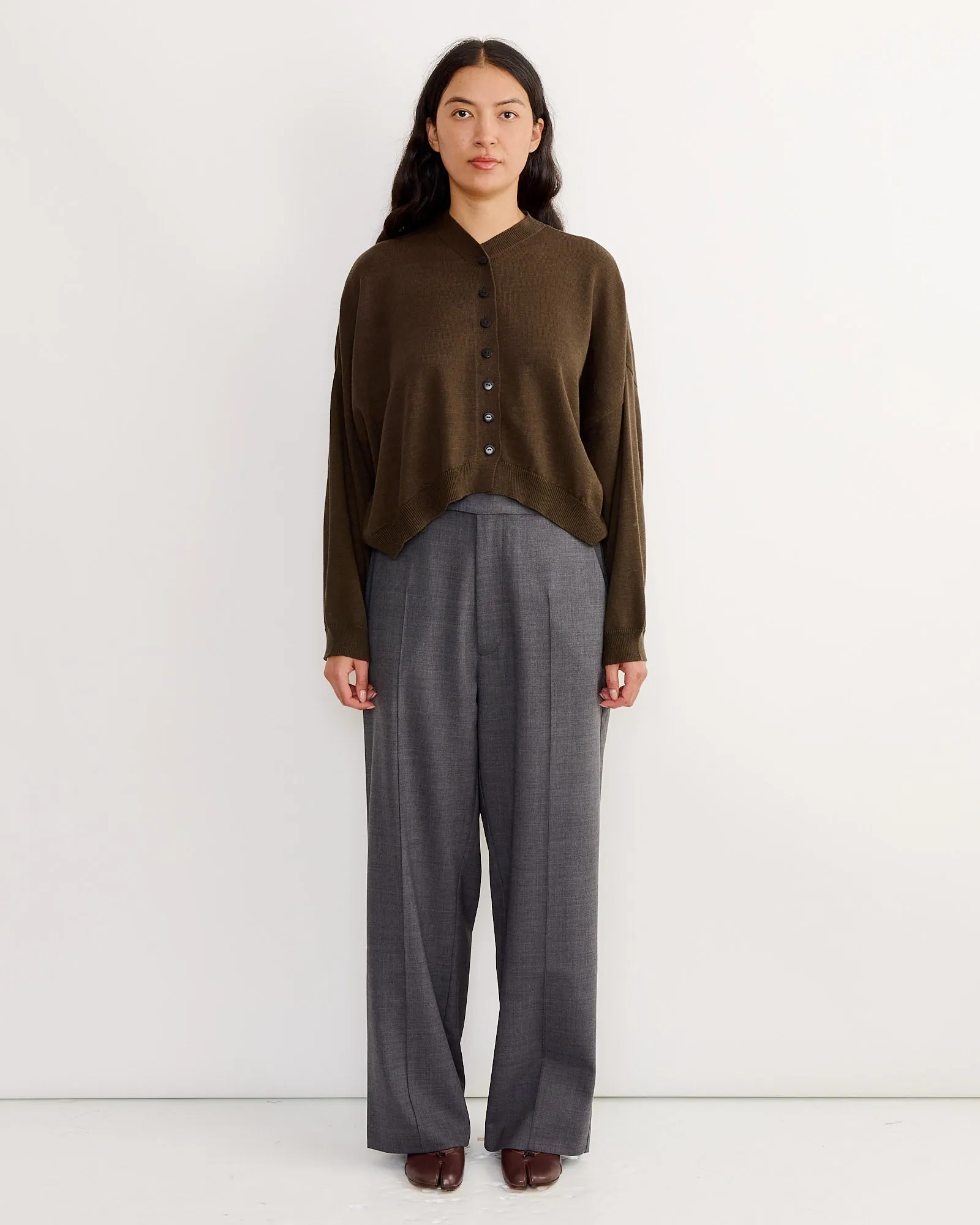 Cotton & Cashmere Cardigan in Dark Moss sold by Mohawk General Store product image thumbnail 2