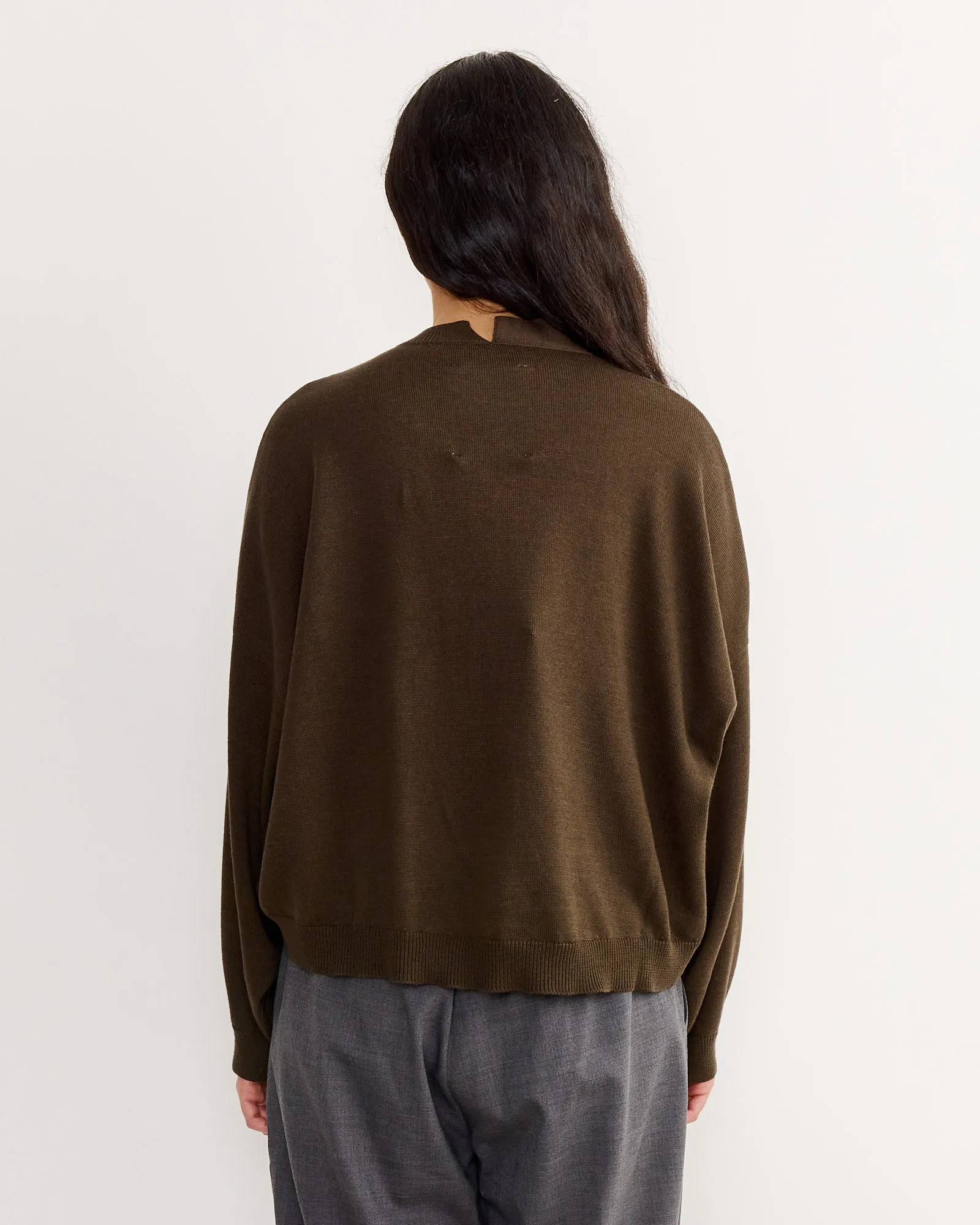 Cotton & Cashmere Cardigan in Dark Moss sold by Mohawk General Store product image thumbnail 3