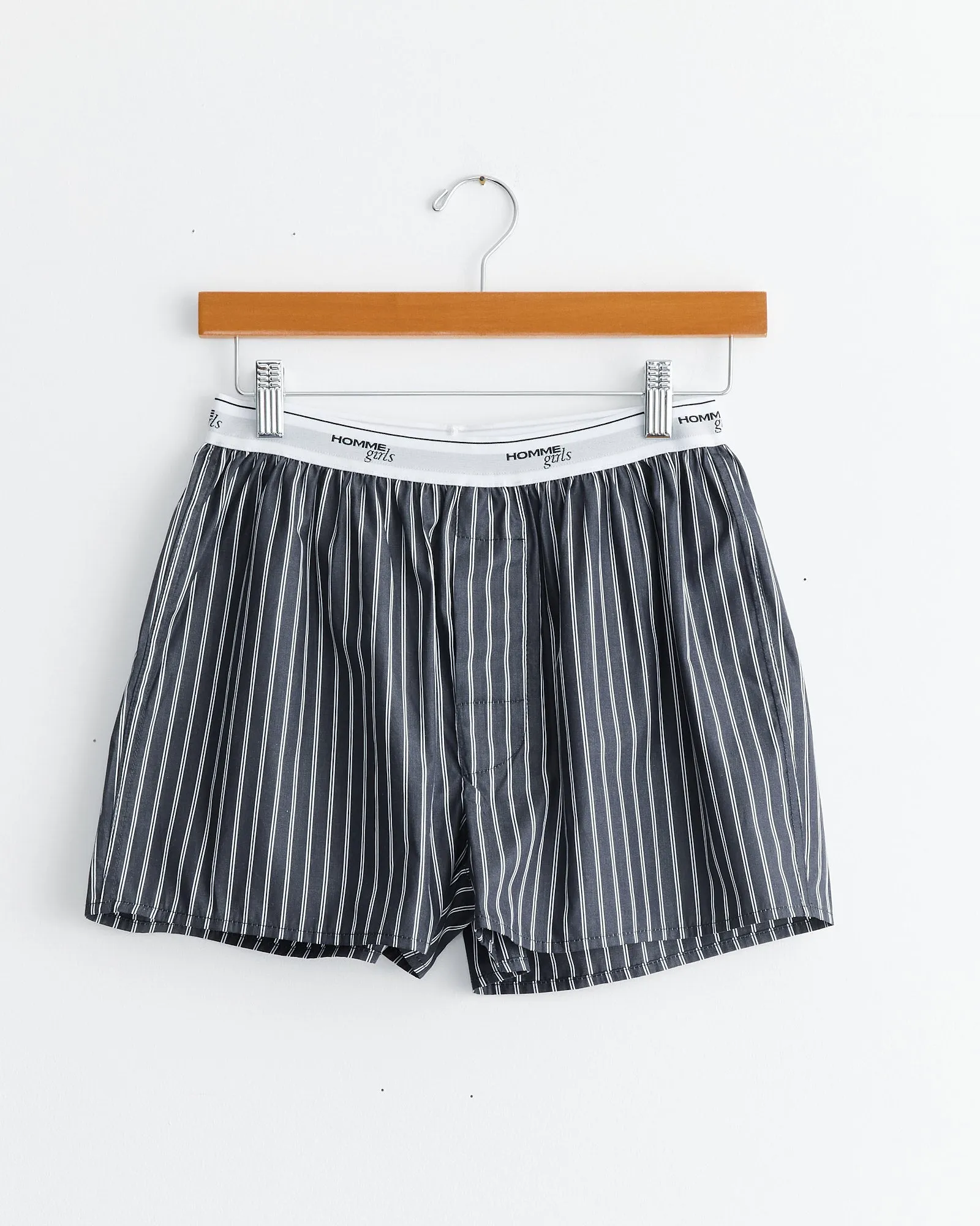 Boxer Shorts in Black Stripe sold by Mohawk General Store