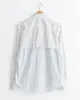Long Sleeve Layered Shirt in White Stripe sold by Mohawk General Store