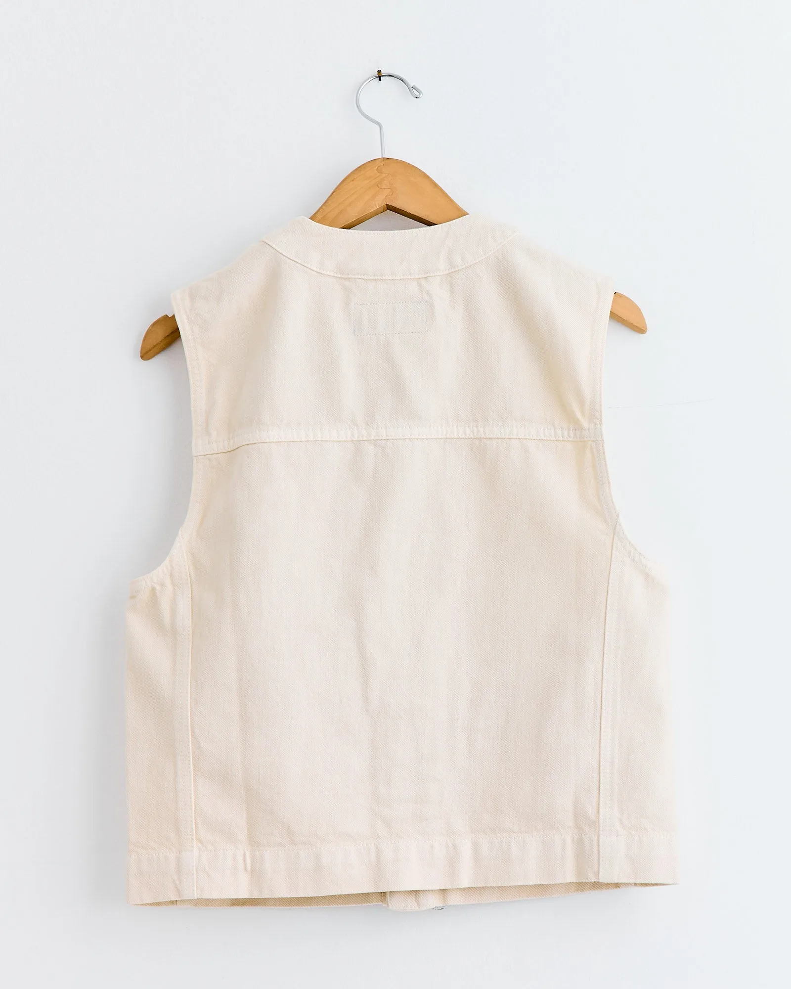 Denim Gilet in Snow Clay sold by Mohawk General Store product image thumbnail 3