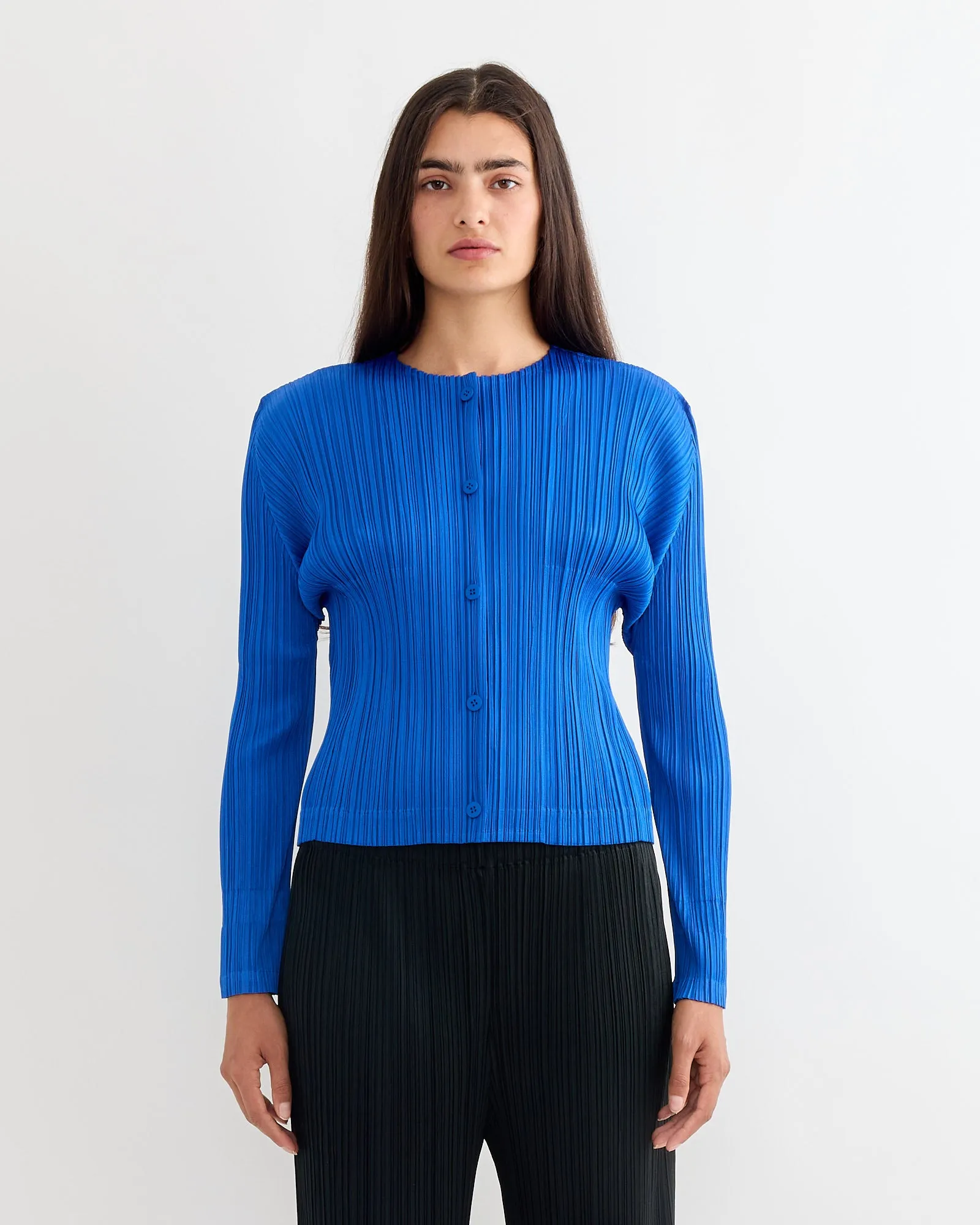 MC August Cardigan in Blue sold by Mohawk General Store