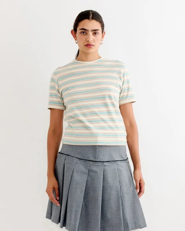 Gradient Jersey Tee in Fade Blue Stripe sold by Mohawk General Store