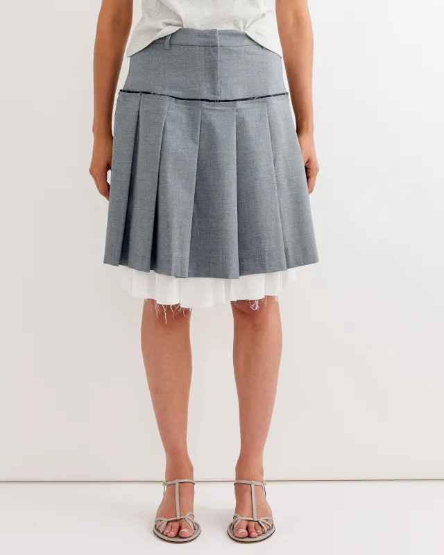 Tailored Midi Skirt in Grey sold by Mohawk General Store