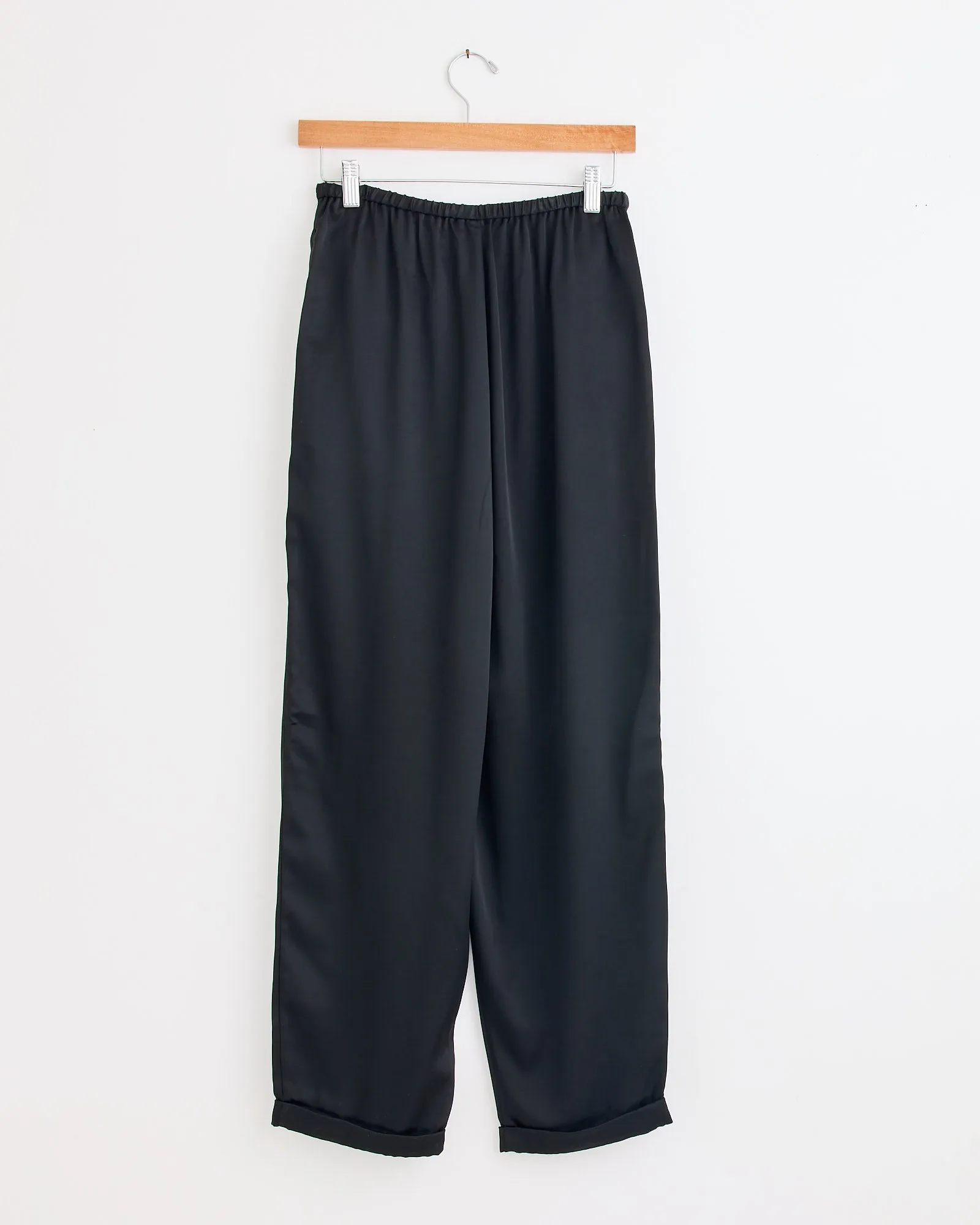 Joannie Satin Pant in Black sold by Mohawk General Store product image thumbnail 2