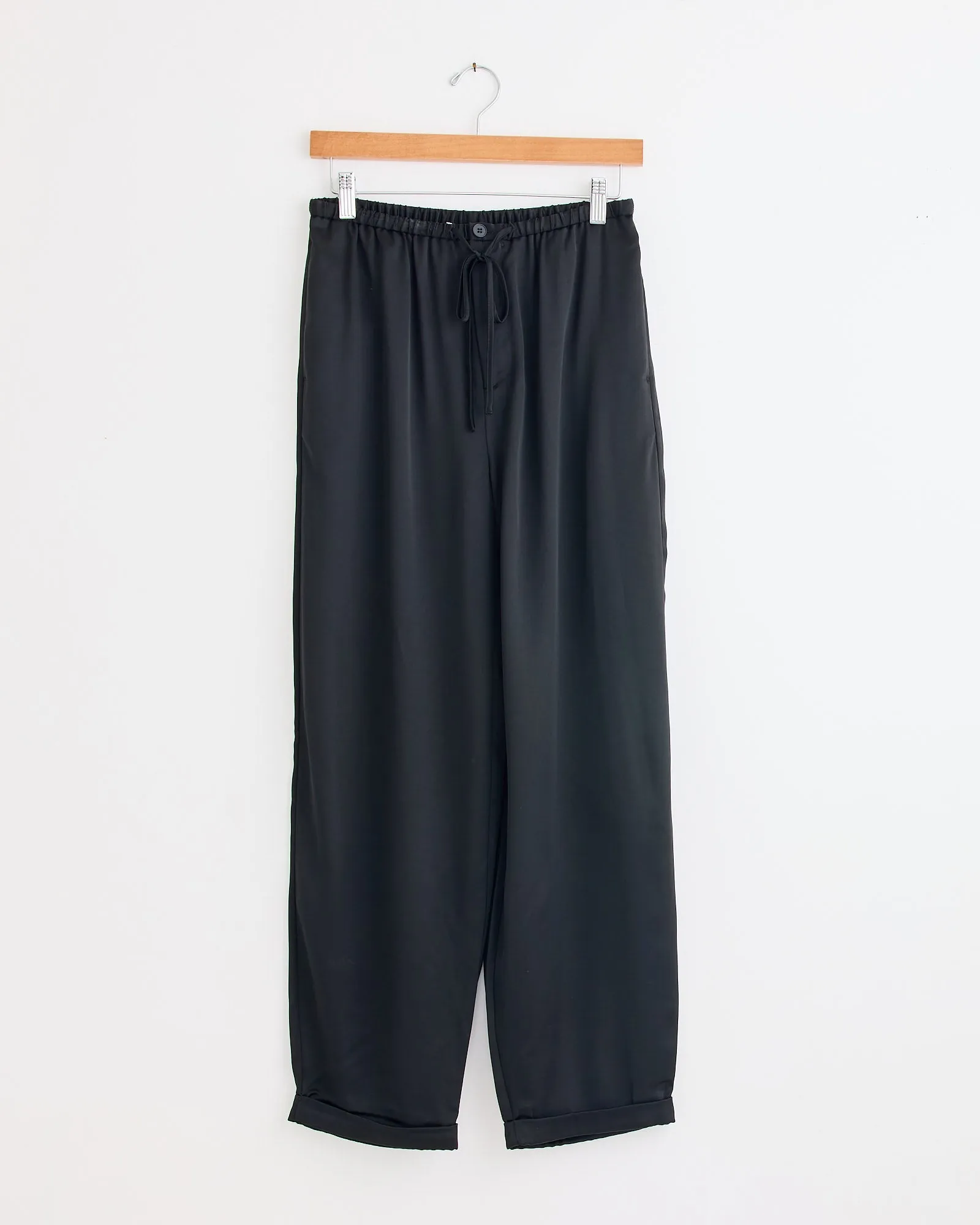 Joannie Satin Pant in Black sold by Mohawk General Store