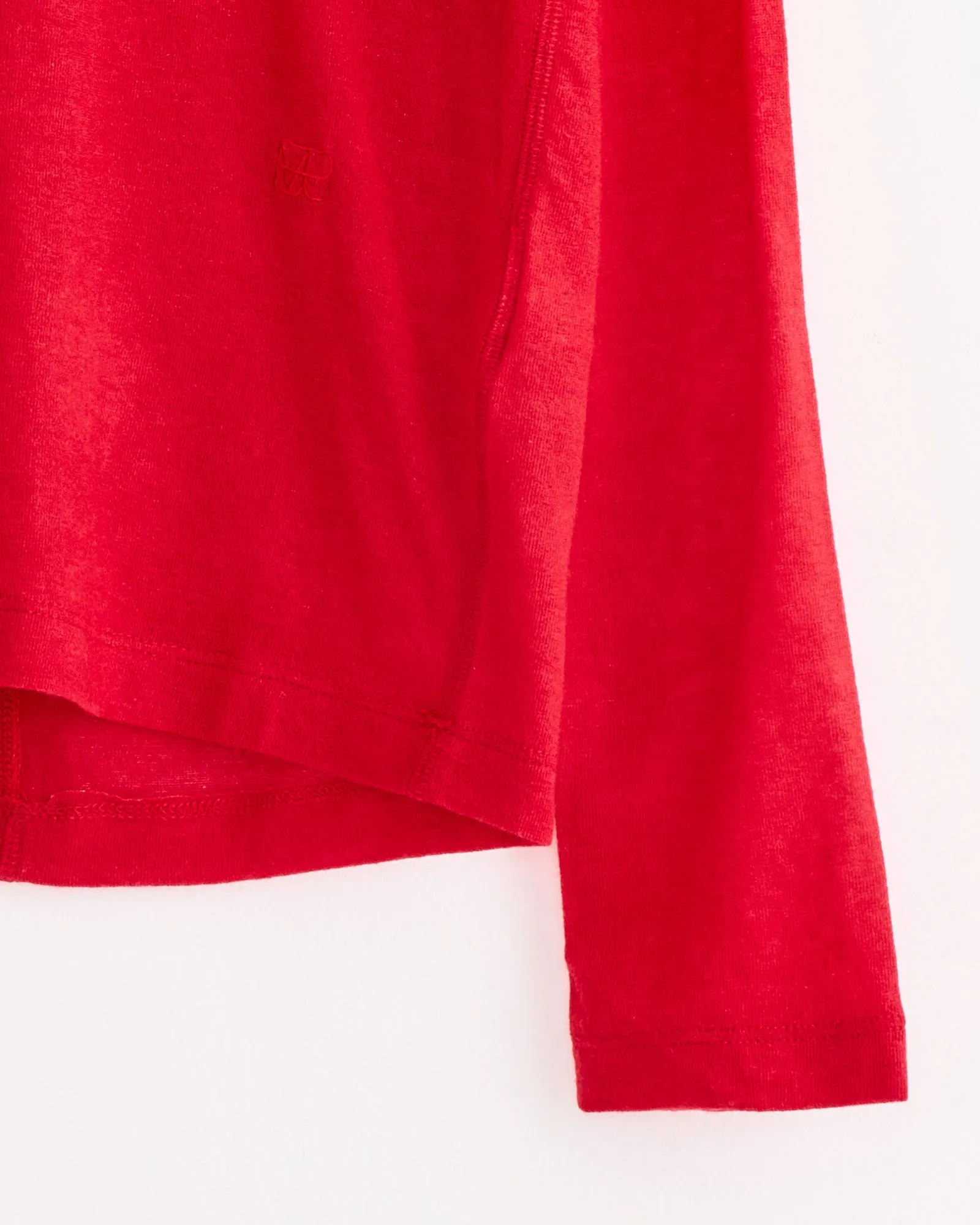 Wool Tencel Crew Neck Top in Red sold by Mohawk General Store product image thumbnail 2