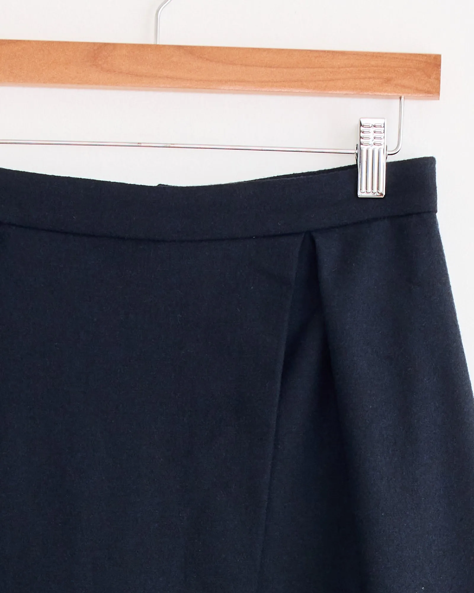 Wool Blend Pleated Midi Skirt in Navy sold by Mohawk General Store product image thumbnail 2