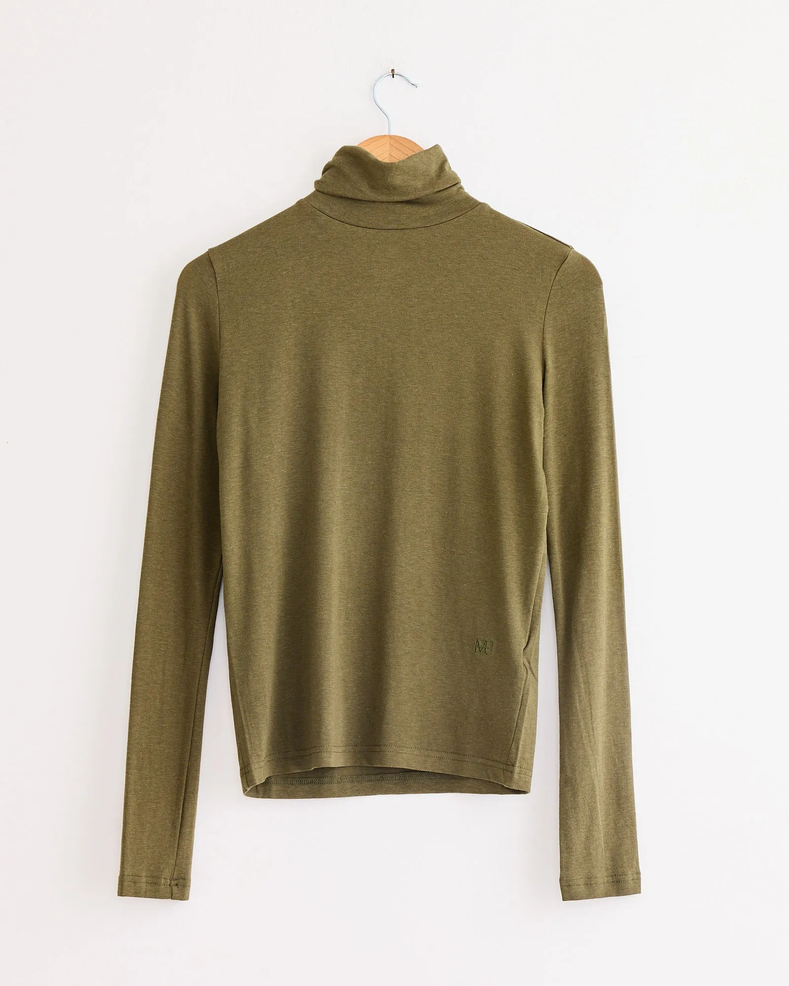Roll Neck Jersey Top Light in Olive sold by Mohawk General Store product image thumbnail 3