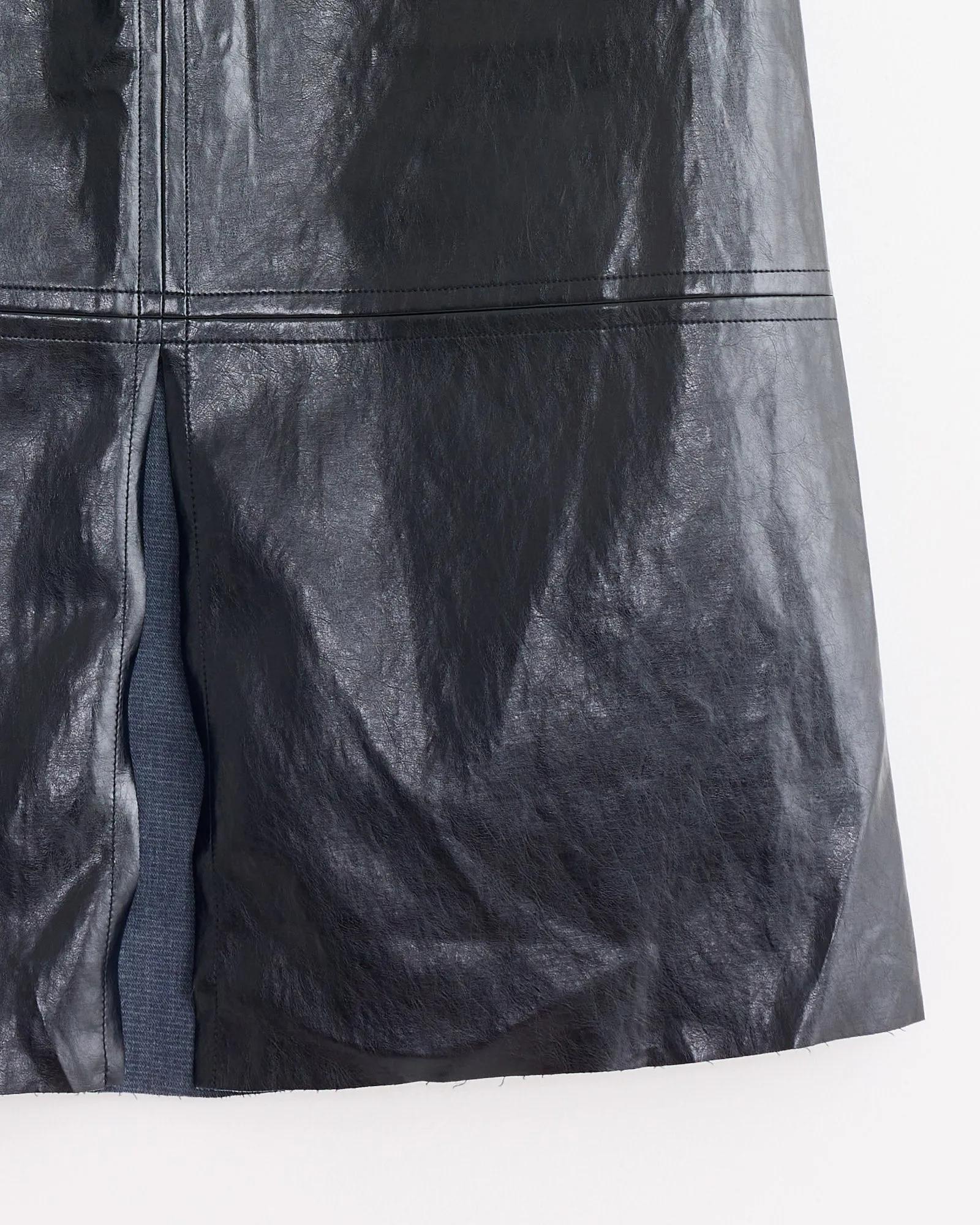 Faux Leather Skirt in Black sold by Mohawk General Store product image thumbnail 2