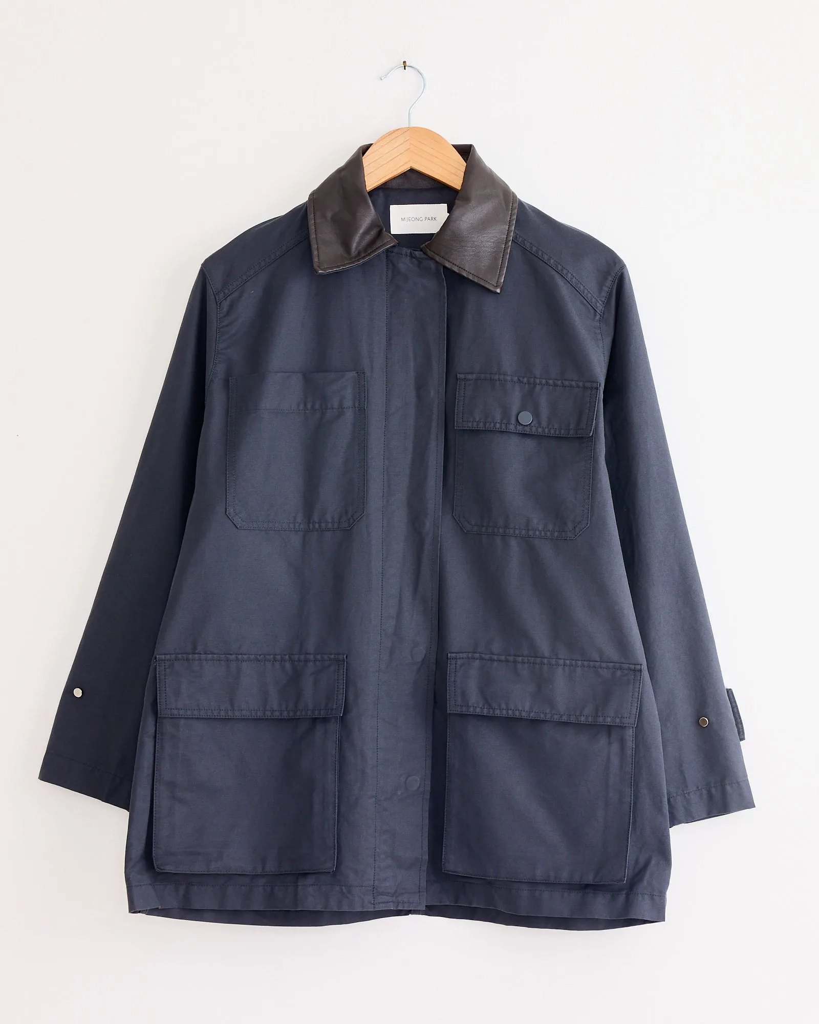 Contrast Collar Work Jacket in Navy sold by Mohawk General Store