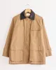 Contrast Collar Work Jacket in Dark Beige sold by Mohawk General Store