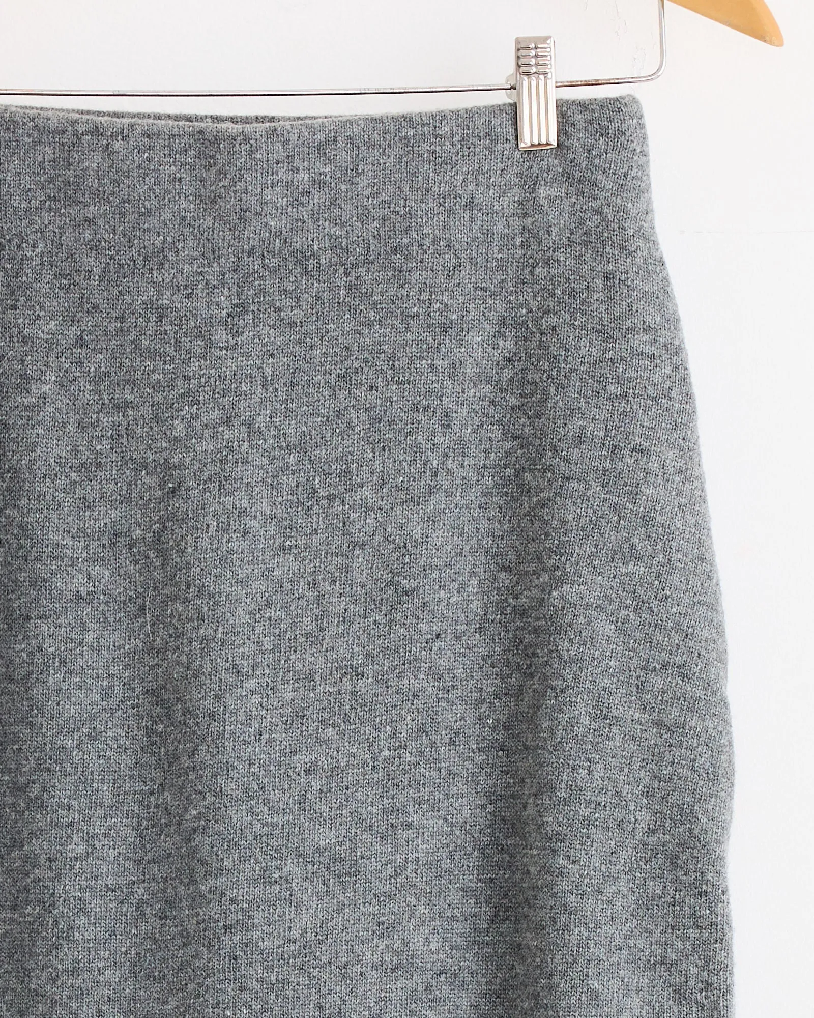 Cashmere Blend Knit Midi Skirt in Grey sold by Mohawk General Store product image thumbnail 2