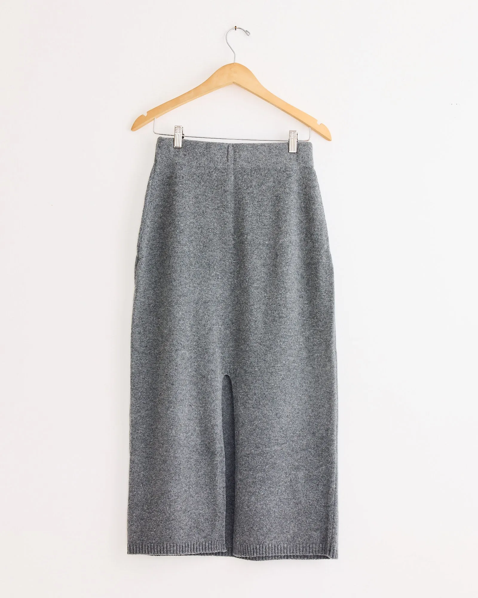 Cashmere Blend Knit Midi Skirt in Grey sold by Mohawk General Store product image thumbnail 3