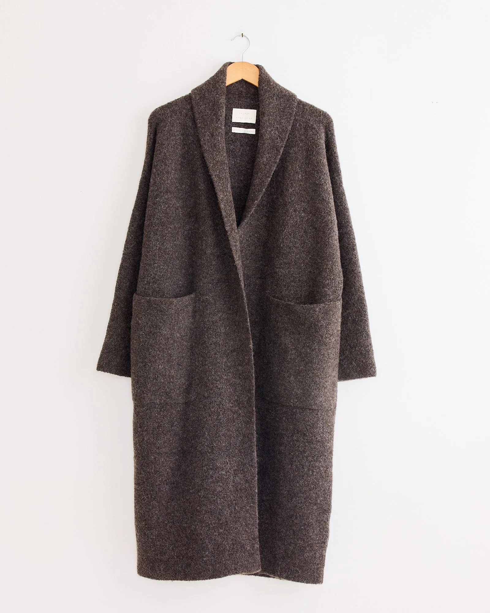 Double Face Long Coat in Blackened sold by Mohawk General Store