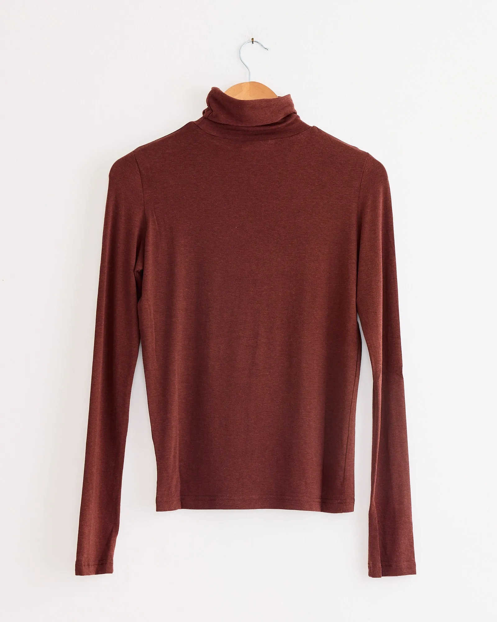 Roll Neck Jersey Top in Burgundy sold by Mohawk General Store product image thumbnail 3