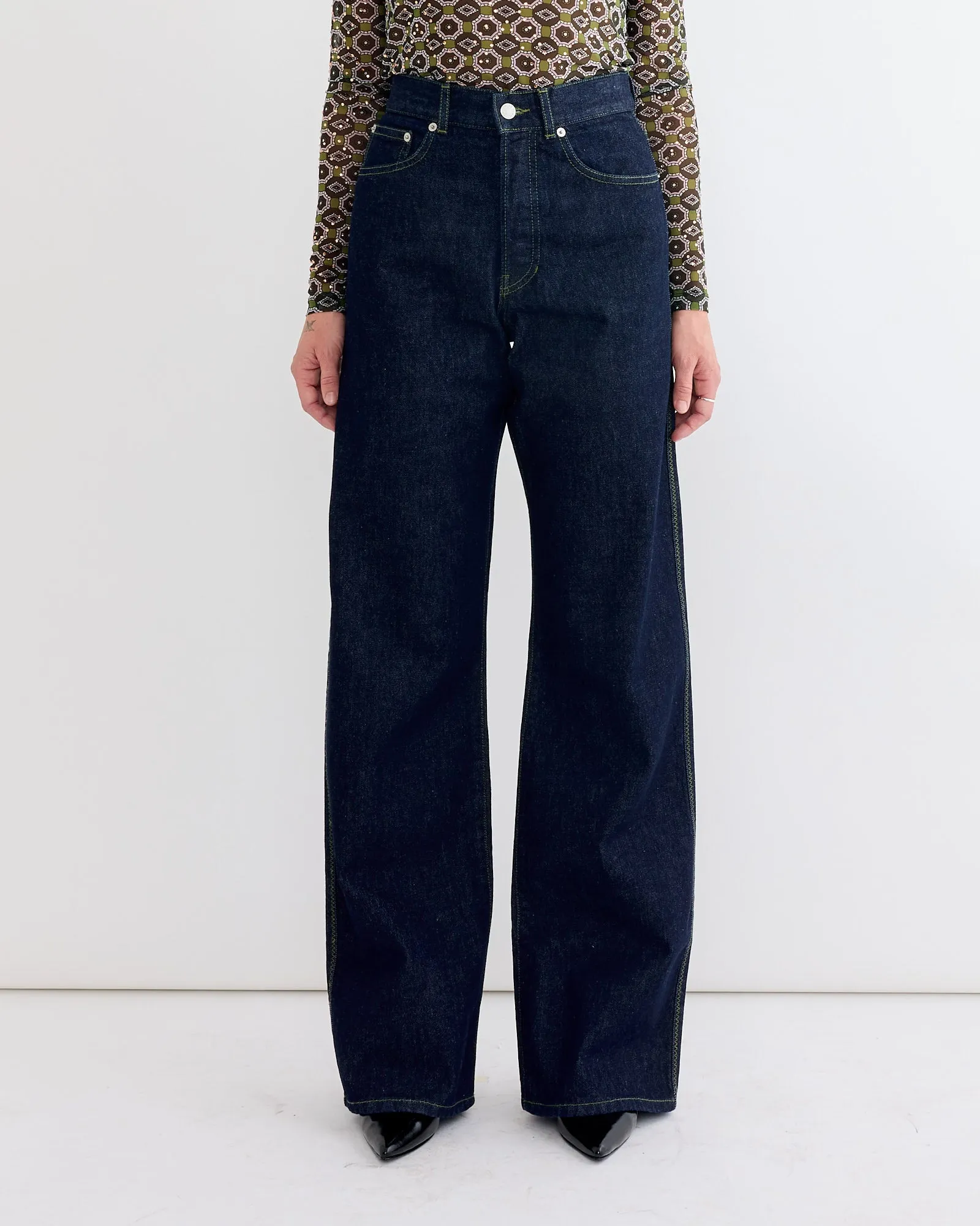 Wide-leg Pants in Indigo sold by Mohawk General Store product image thumbnail 2