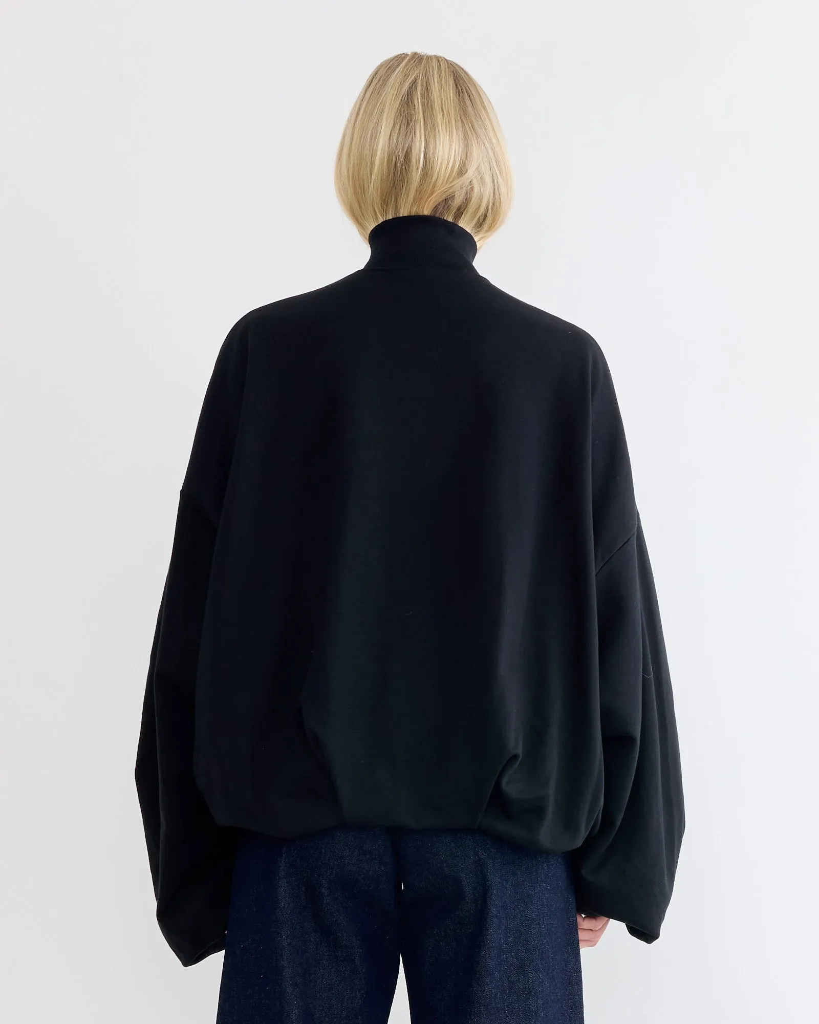Draped Jersey Jacket in Black sold by Mohawk General Store product image thumbnail 2
