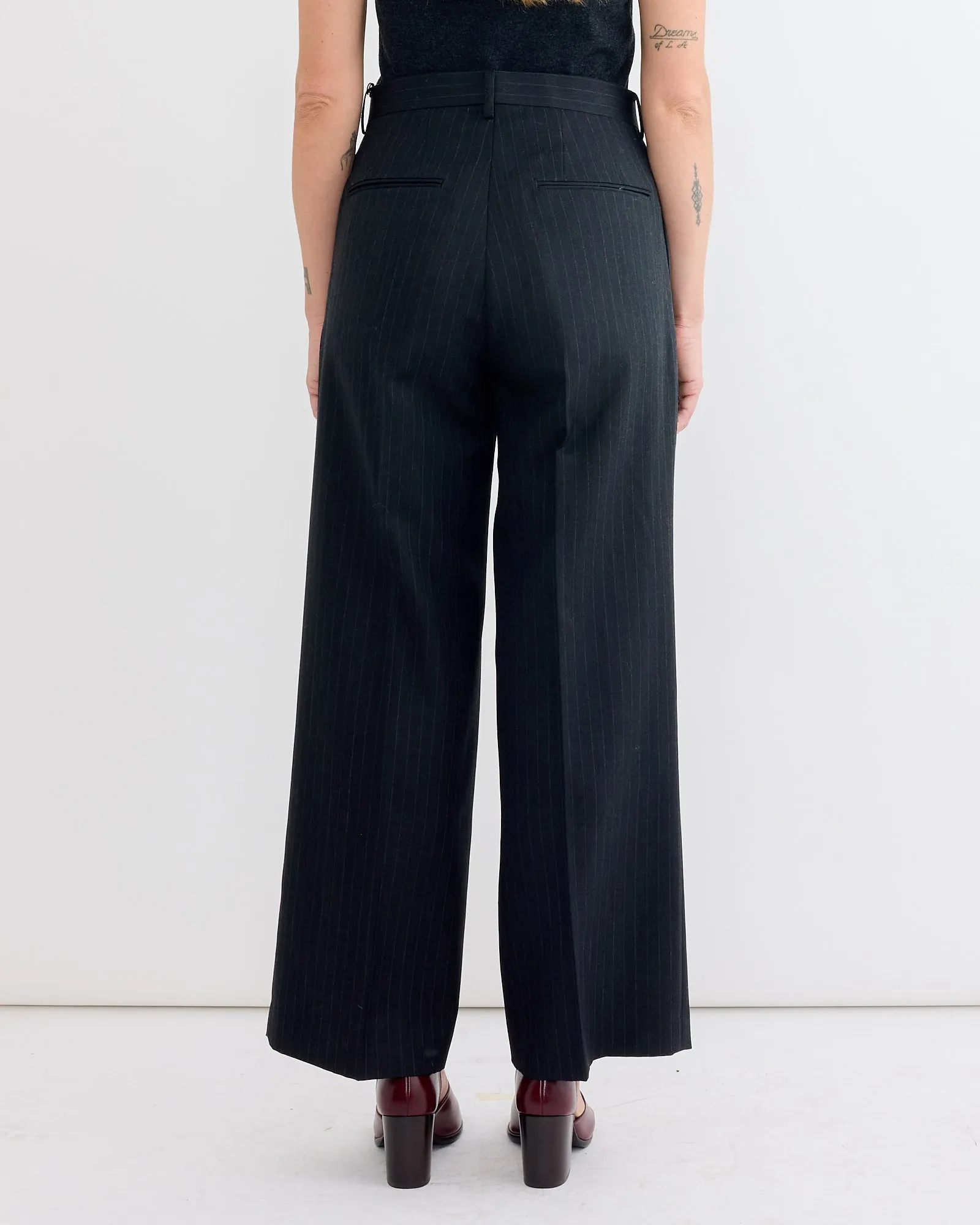 Bluefaced Two Tuck Slack in Charcoal Navy Stripe sold by Mohawk General Store product image thumbnail 2