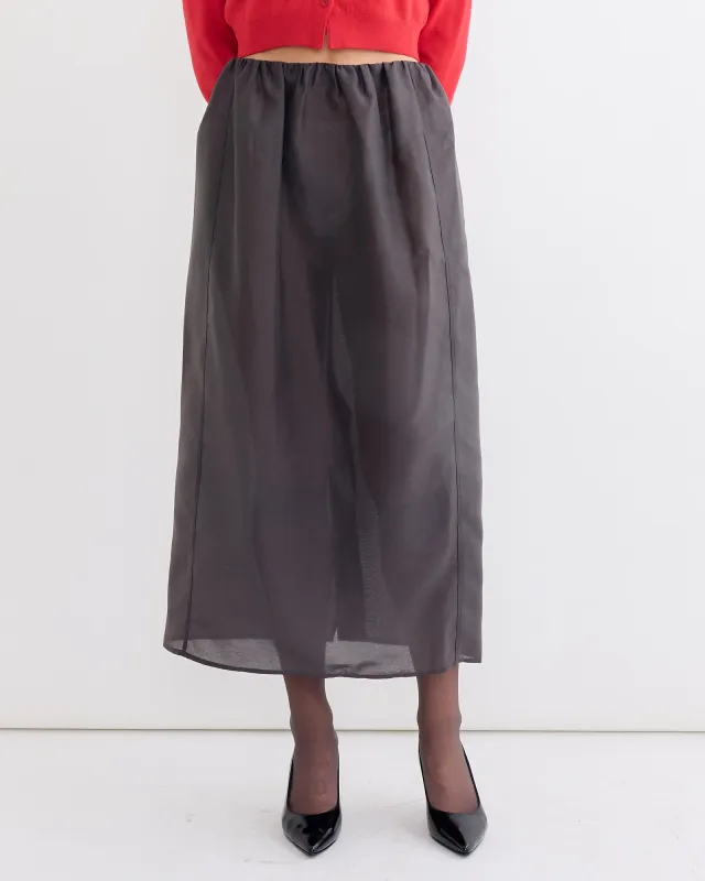 Organza Layered Skirt in Charcoal sold by Mohawk General Store
