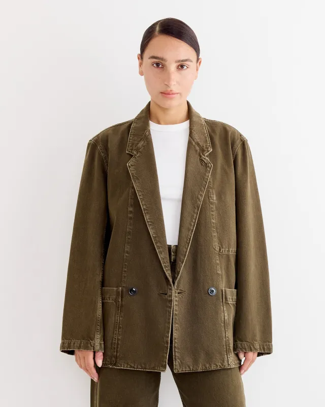 Workwear Blazer in Moss Green sold by Mohawk General Store