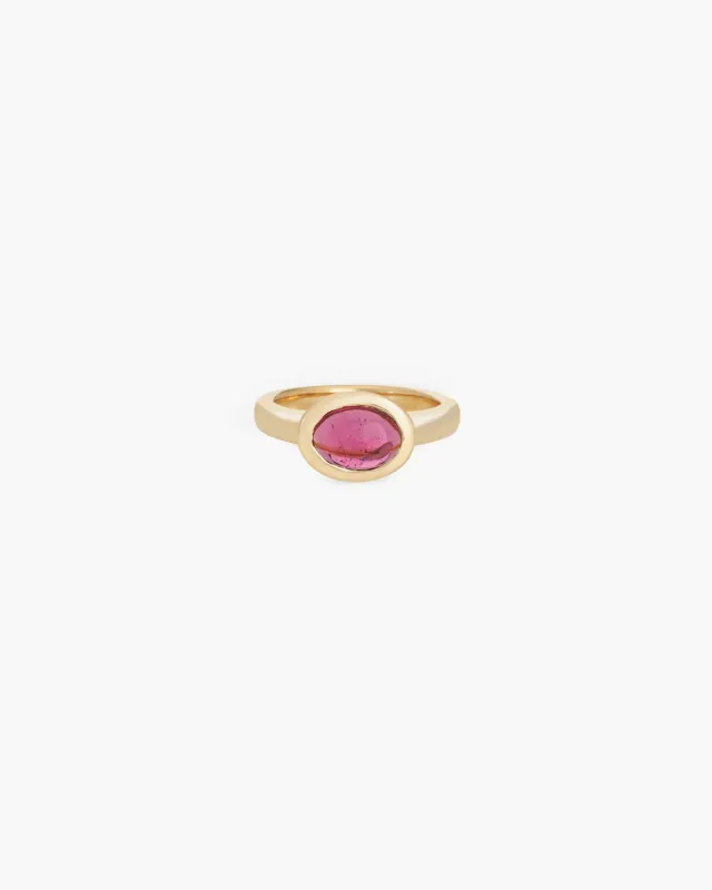 Cabochon Ring in 18K / Pink Tourmaline sold by Mohawk General Store