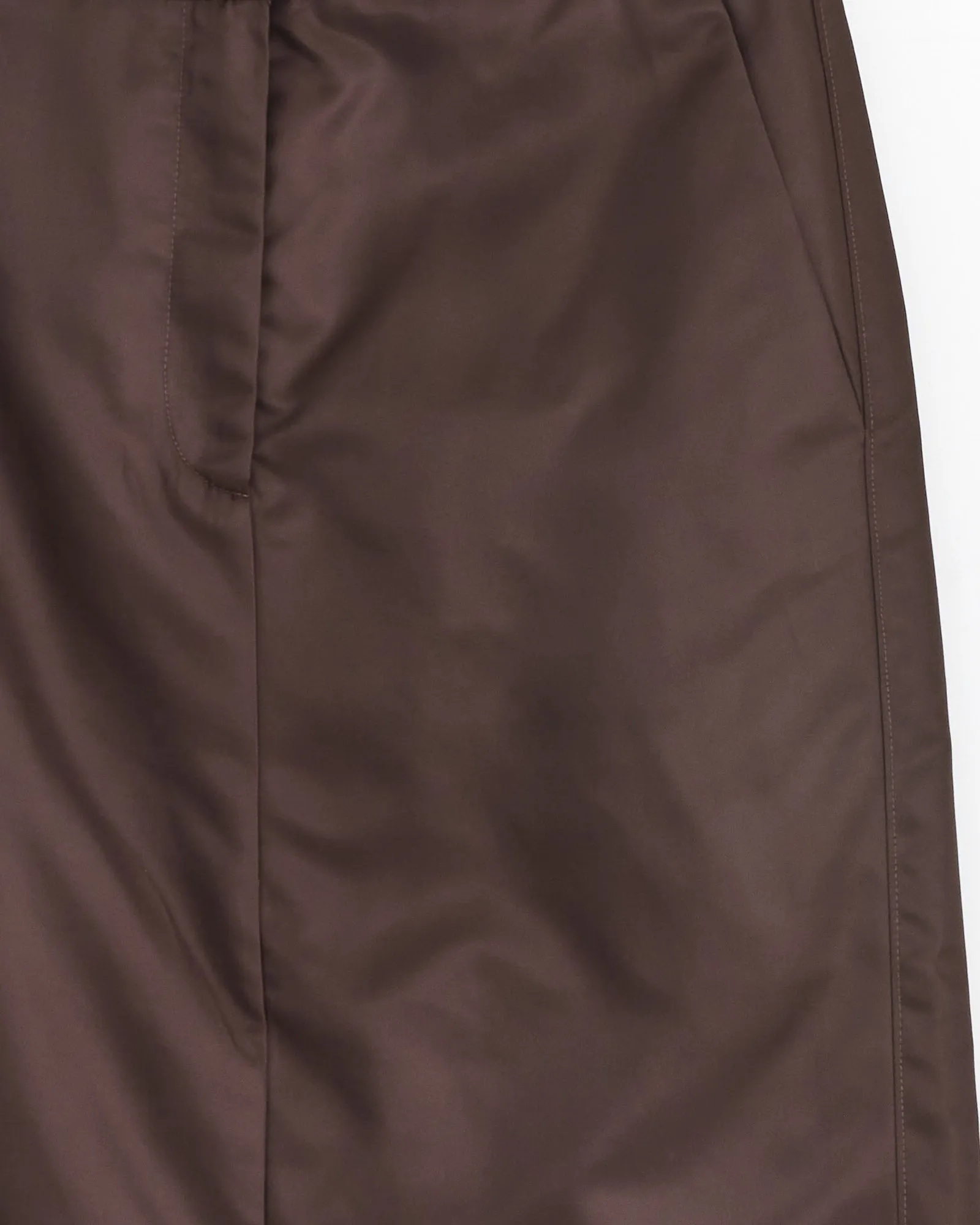 Eco Nylon Midi Trouser in Skirt Brown sold by Mohawk General Store product image thumbnail 2