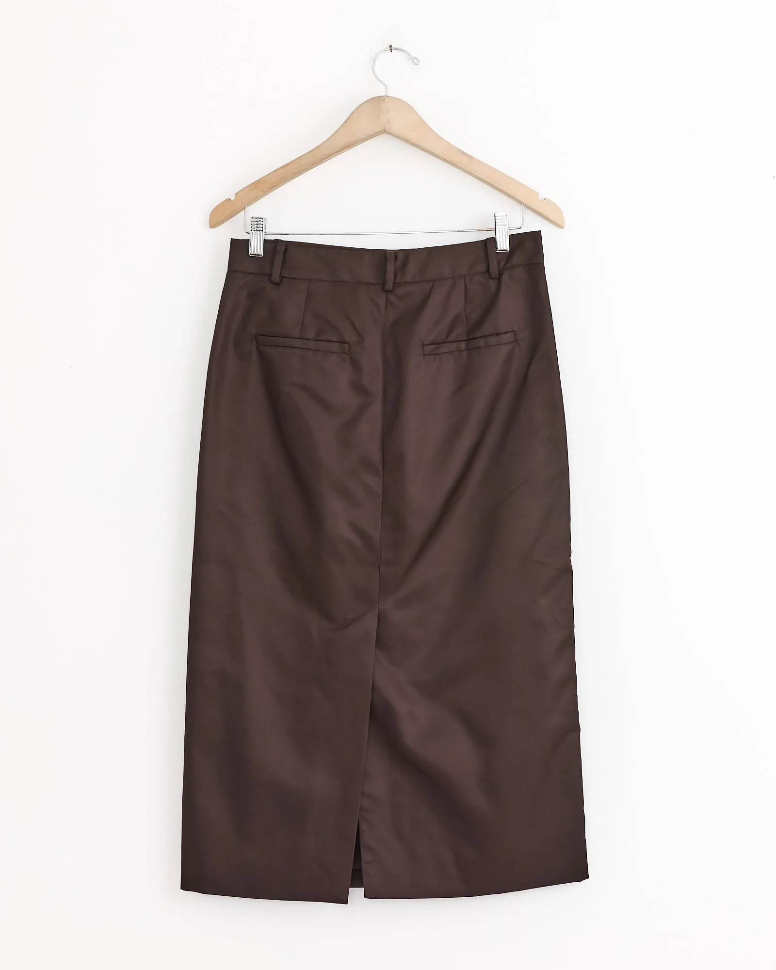 Eco Nylon Midi Trouser in Skirt Brown sold by Mohawk General Store product image thumbnail 3