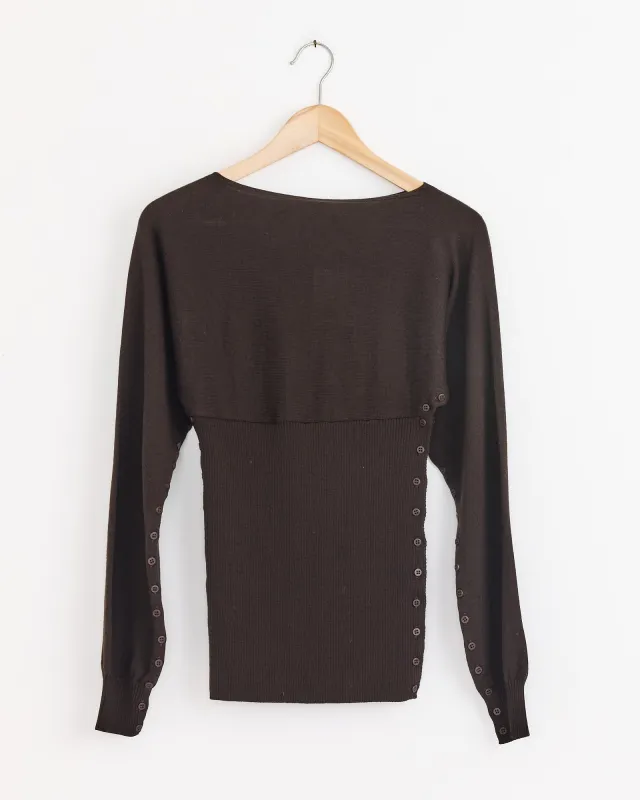 Fa Sweater in Brown made by Paloma Wool