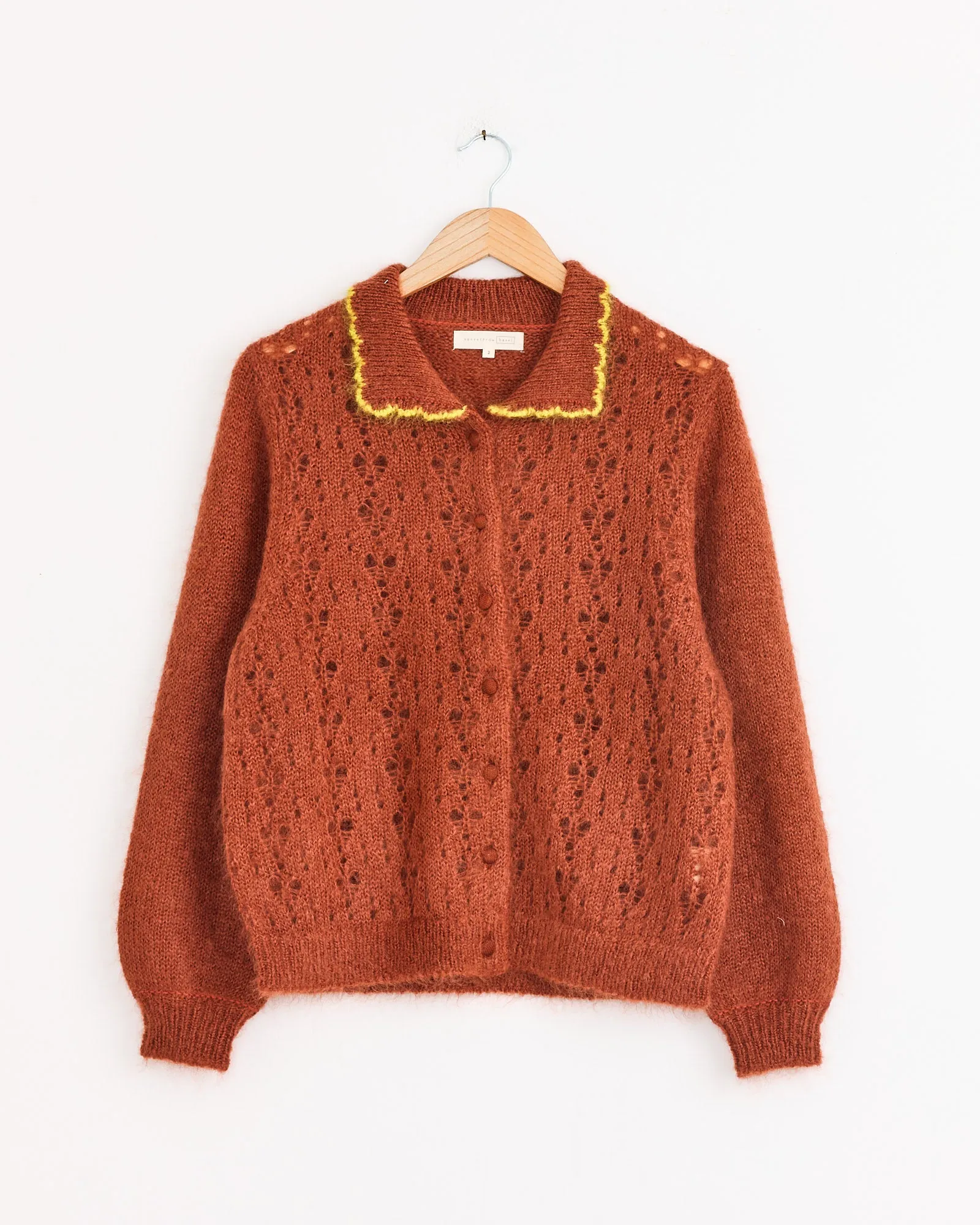 Ahmi Cardigan in Terracotta sold by Mohawk General Store