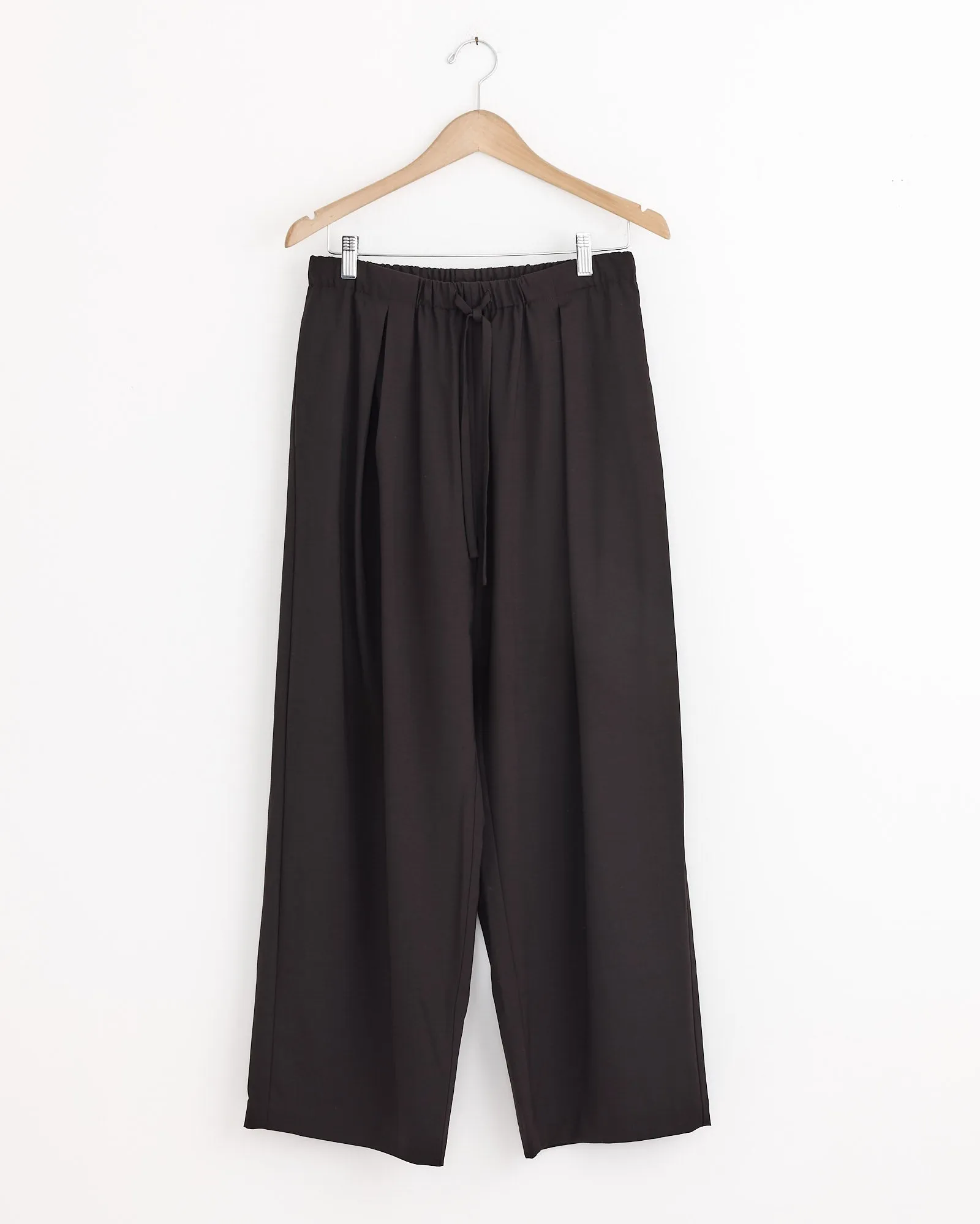 Relaxed Pleated Pant in Dark Brown sold by Mohawk General Store