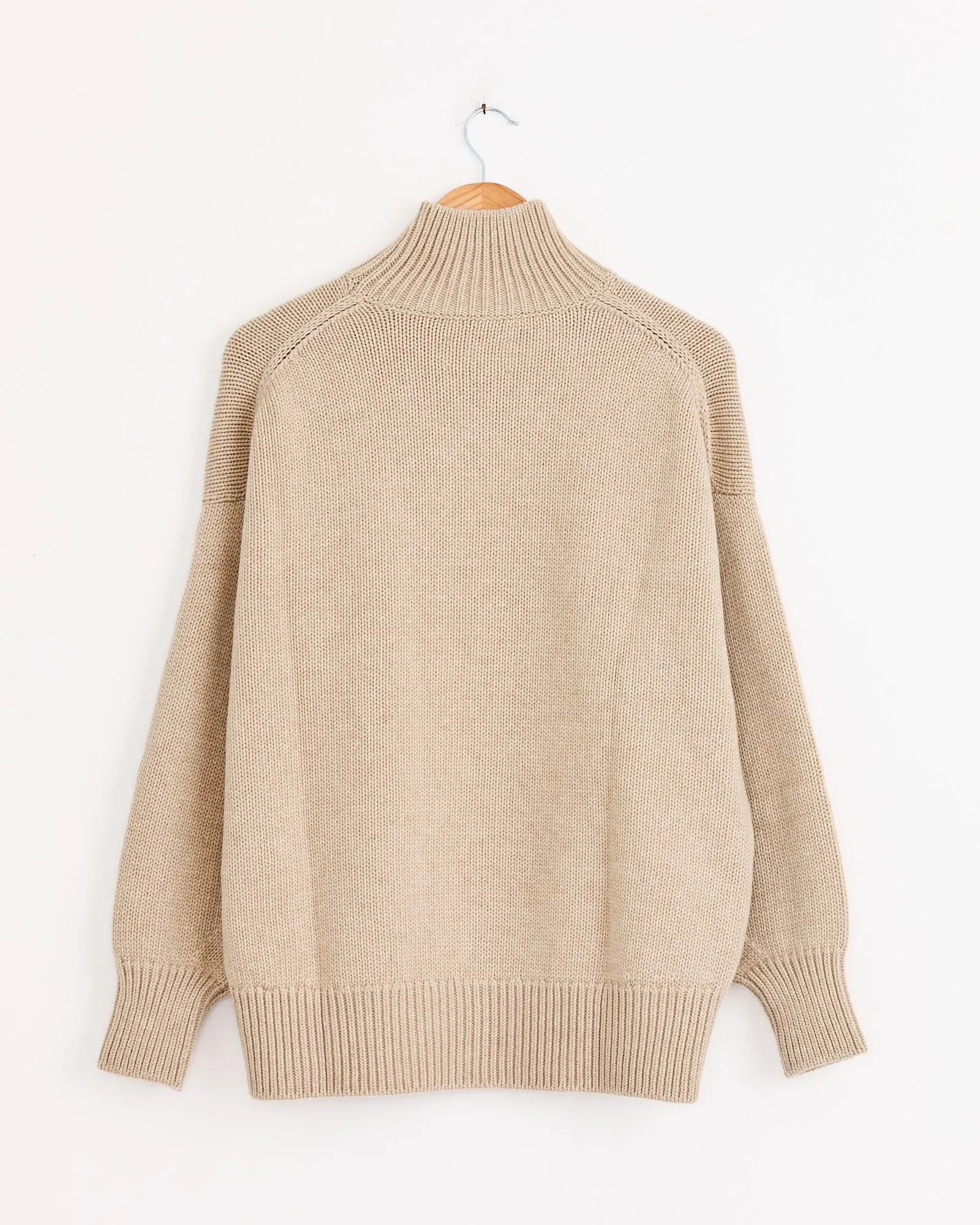 Merino Wool Chunky Turtleneck in Beige sold by Mohawk General Store product image thumbnail 3