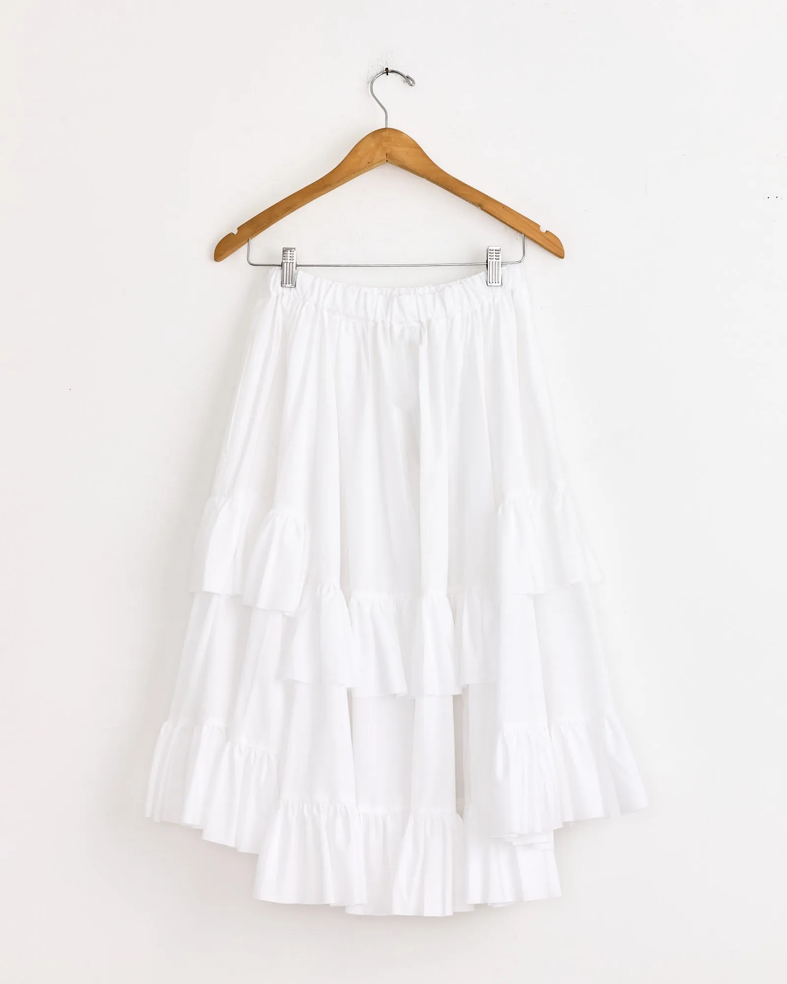 Ruffled Skirt in White sold by Mohawk General Store product image thumbnail 3