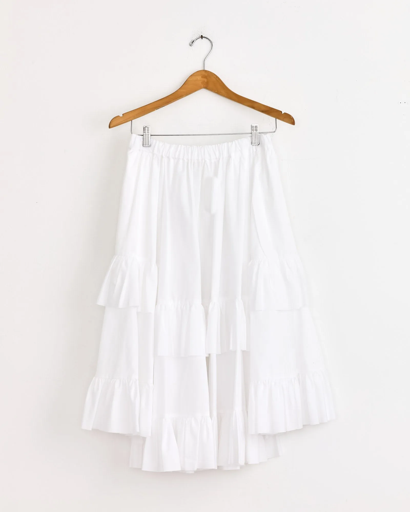 Ruffled Skirt in White sold by Mohawk General Store