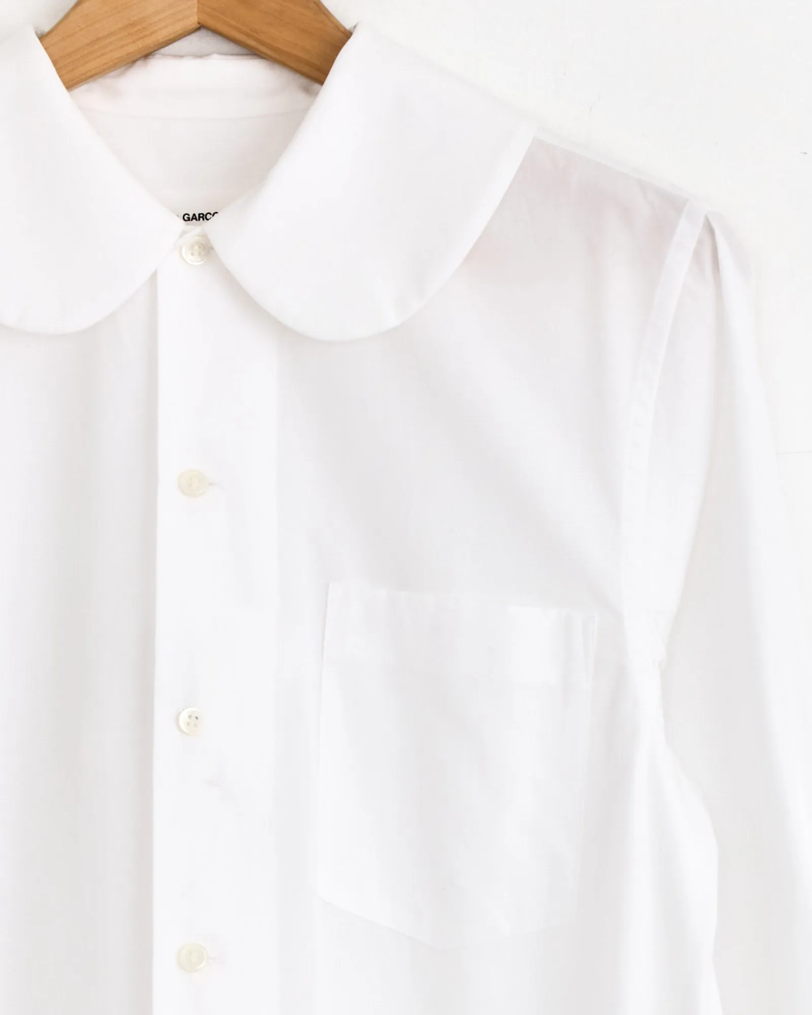 Wide-Pleated Shirt Dress in White sold by Mohawk General Store product image thumbnail 2