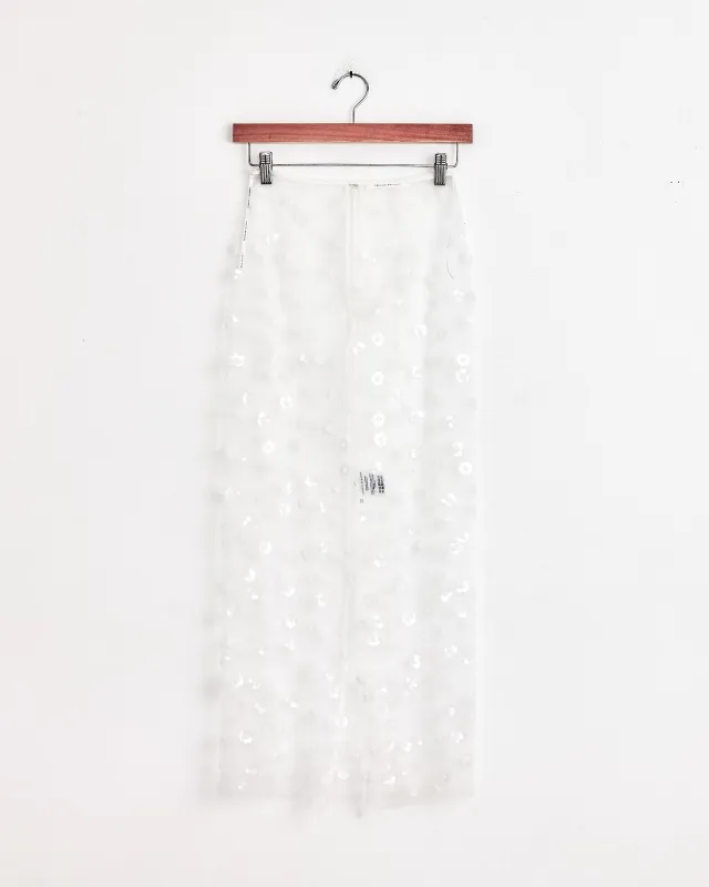 Gus Skirt in White Sequin sold by Mohawk General Store