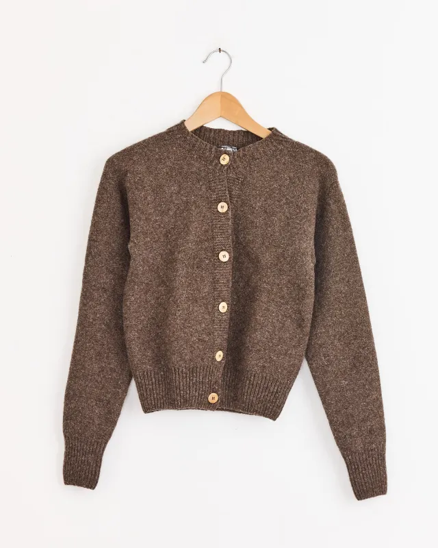 Tier Cardigan in Burel Brown sold by Mohawk General Store