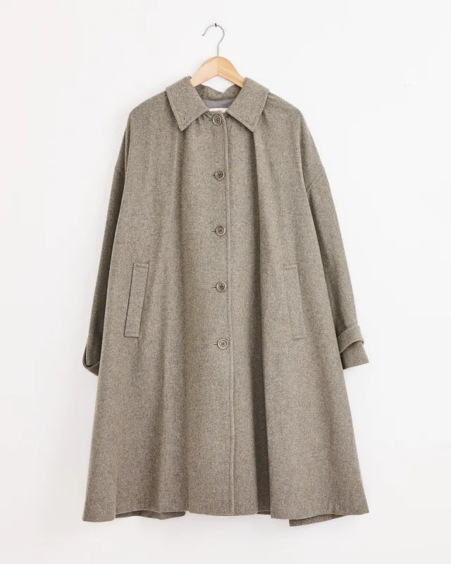 Shirring Coat in Grey Blue sold by Mohawk General Store