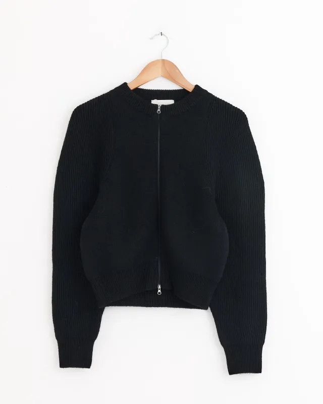 Cut Out Rounded Cardigan in Black sold by Mohawk General Store
