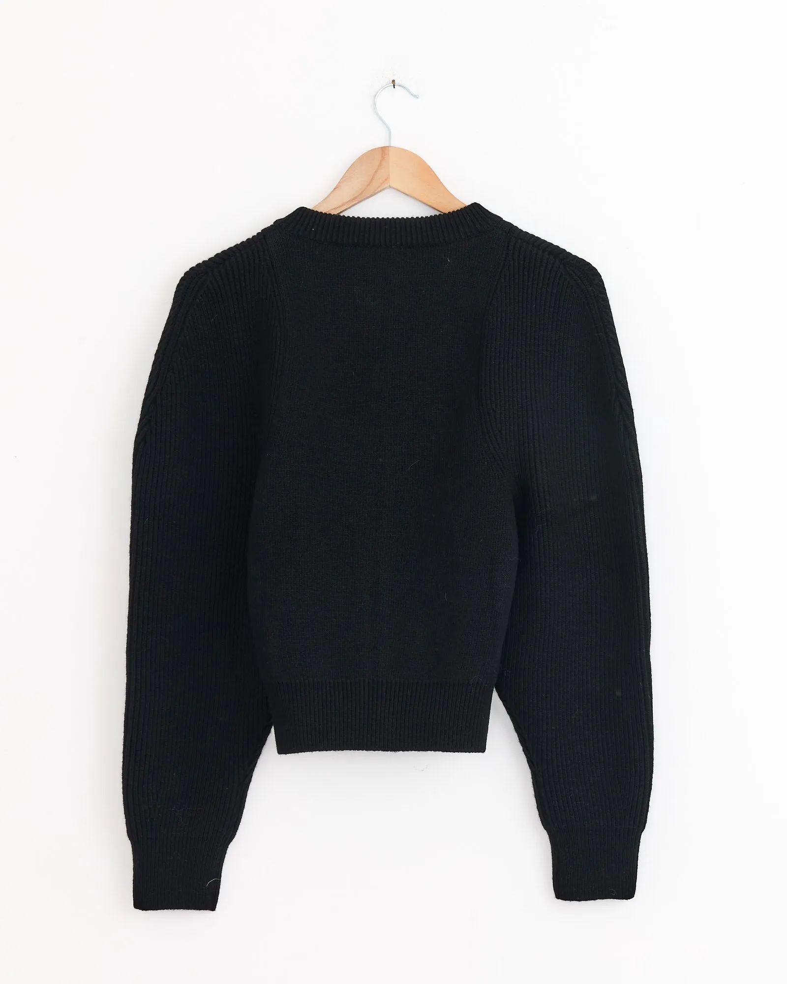 Cut Out Rounded Cardigan in Black sold by Mohawk General Store product image thumbnail 3